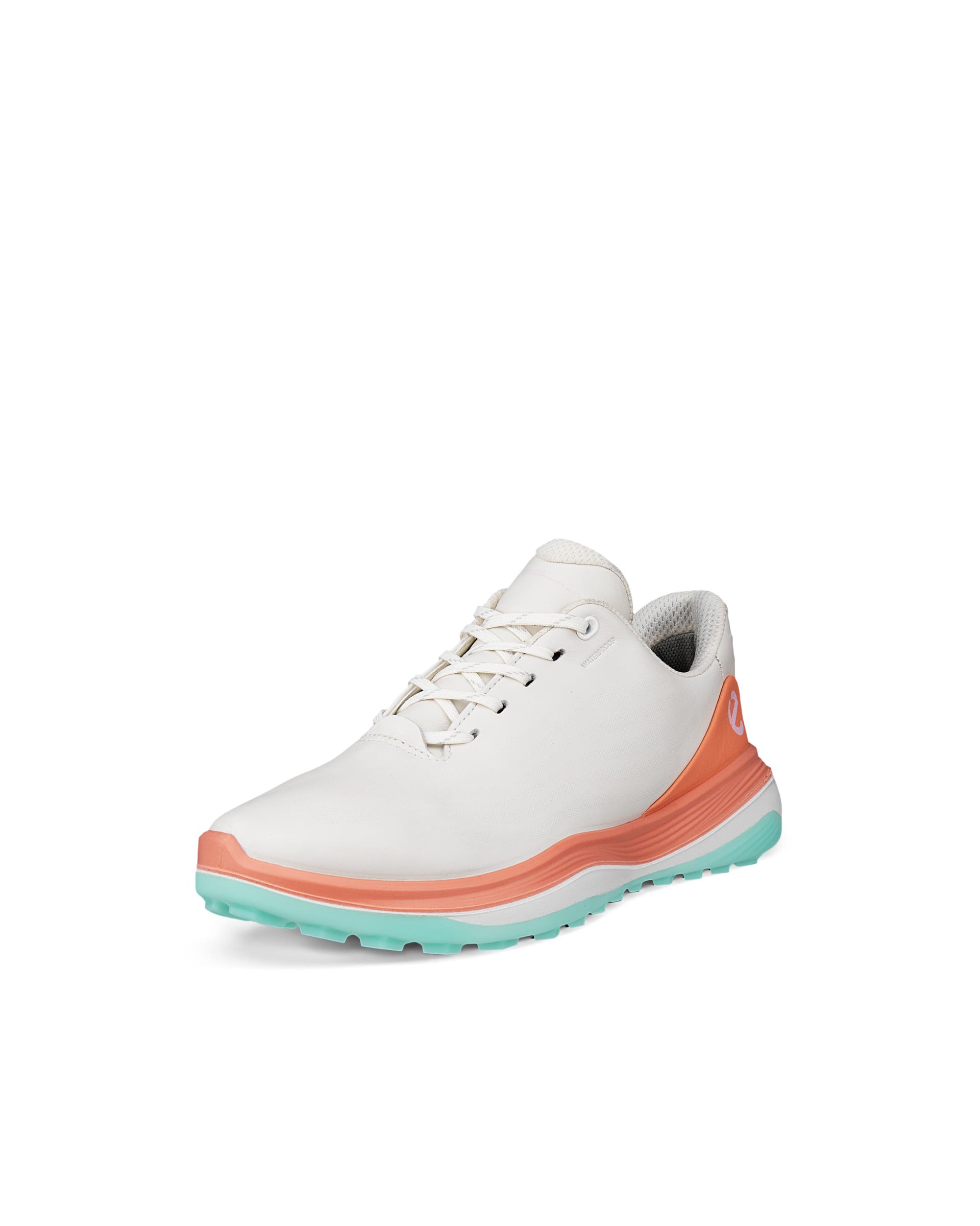ECCO LT1 GOLF LACE Women ウィメンズ レザーウォータープルーフゴルフシューズ - ホワイト - Main