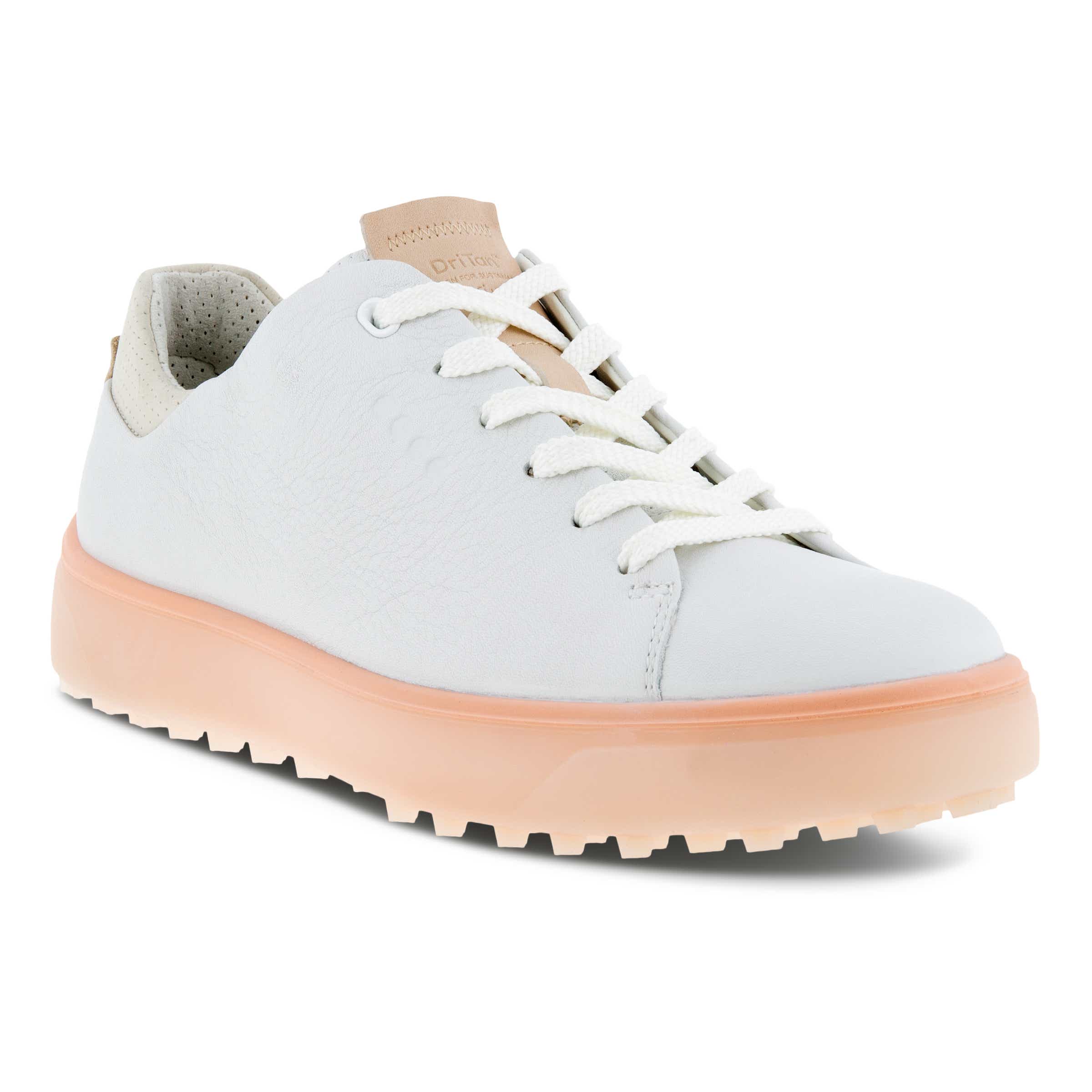 ECCO Golf Tray ウィメンズ レザーウォータープルーフゴルフシューズ - ホワイト - Main