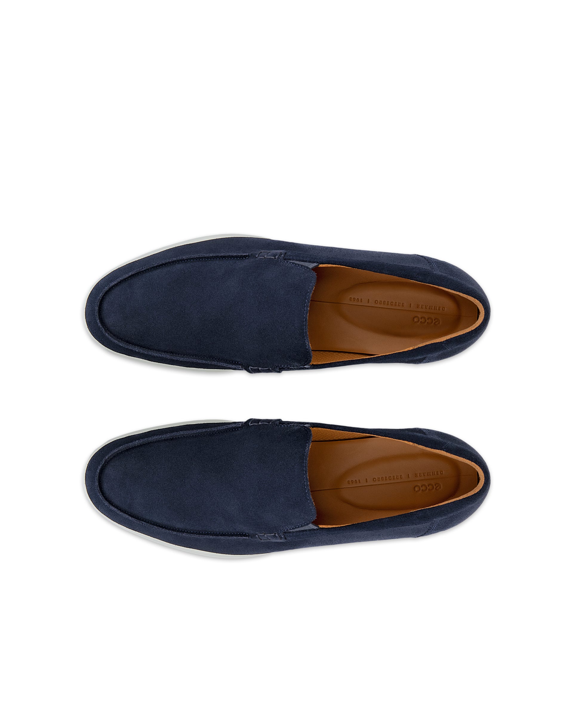 Mocassins camurça homem ECCO® METROPOLE VERONA - Azul - Top left pair