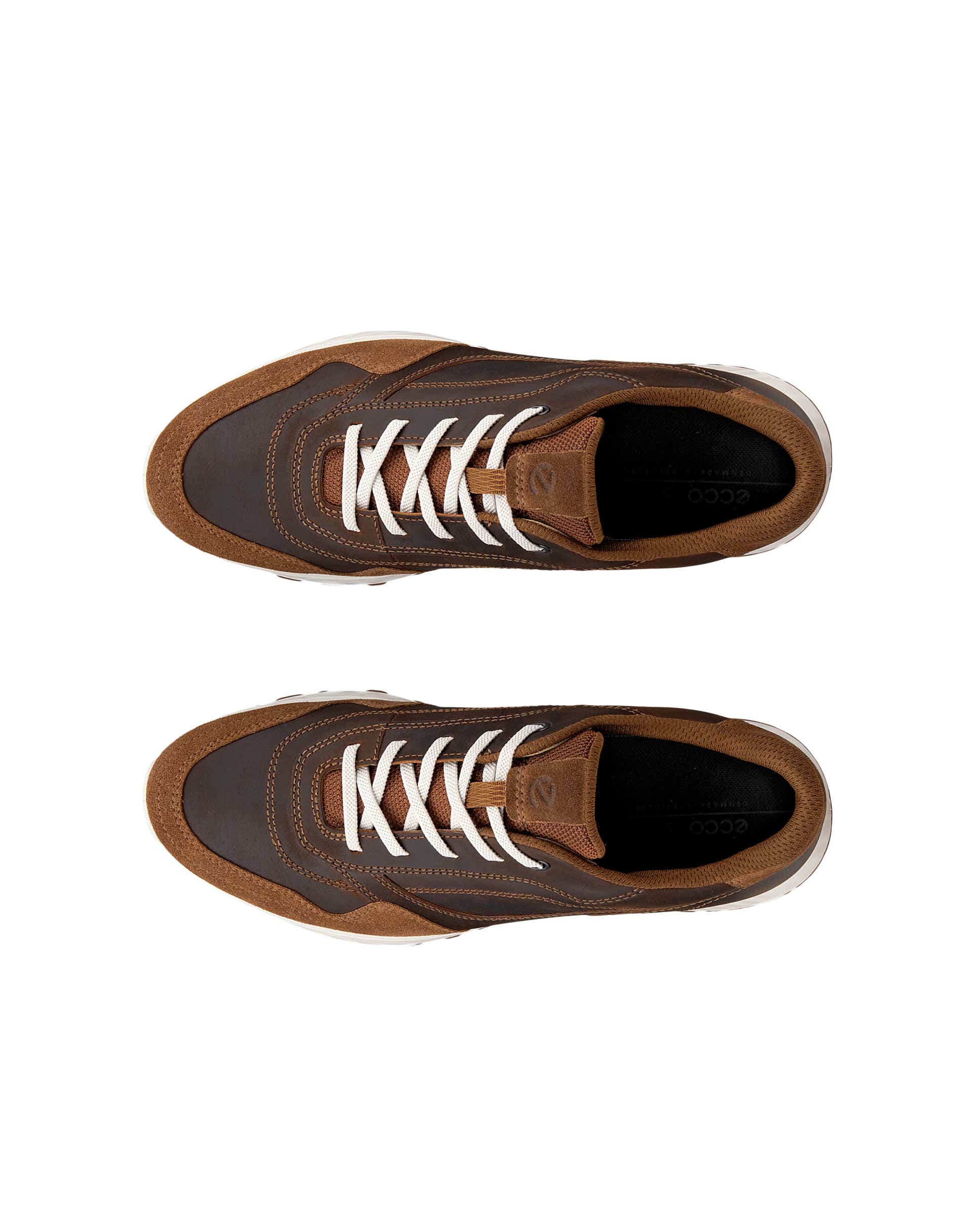 ECCO® EXOSTRIDE Herren Sneaker aus Nubukleder - Braun - Top left pair