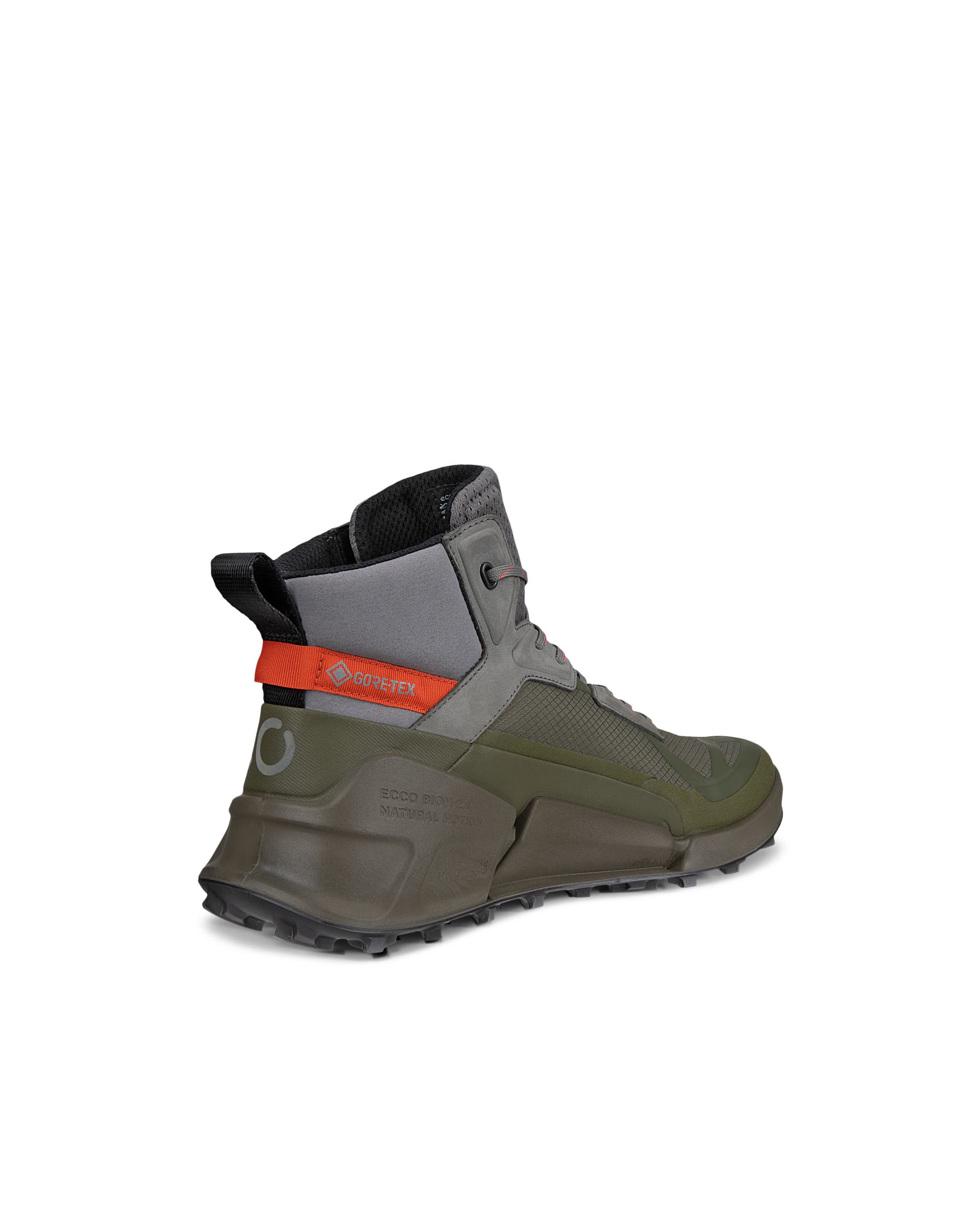 ECCO BIOM 2.1 X Mountain メンズ テキスタイルGore-Texハイカットハイキングスニーカー - グリーン - Back