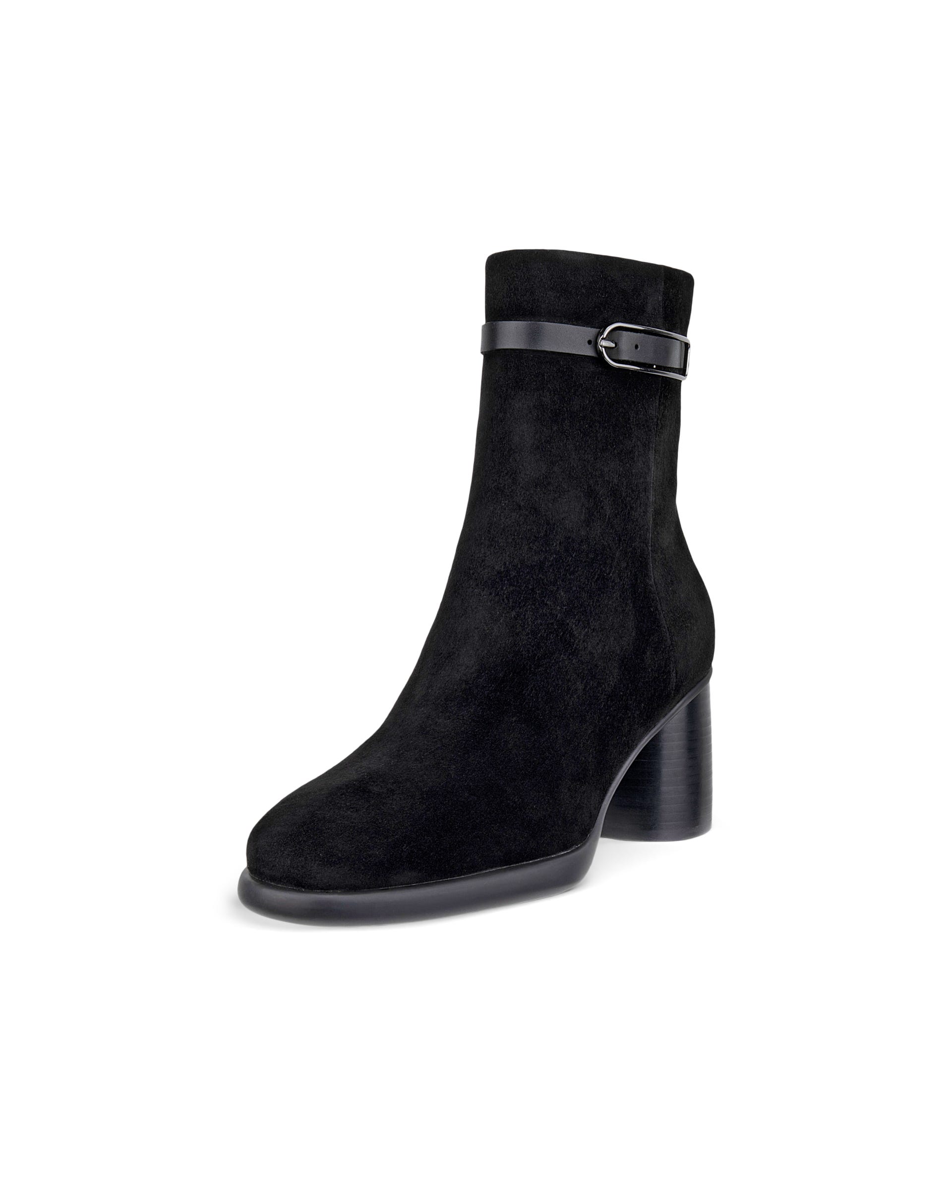 Women's ECCO® SCULPTED LX 55 Suede Ankle Boot - Black - Outside