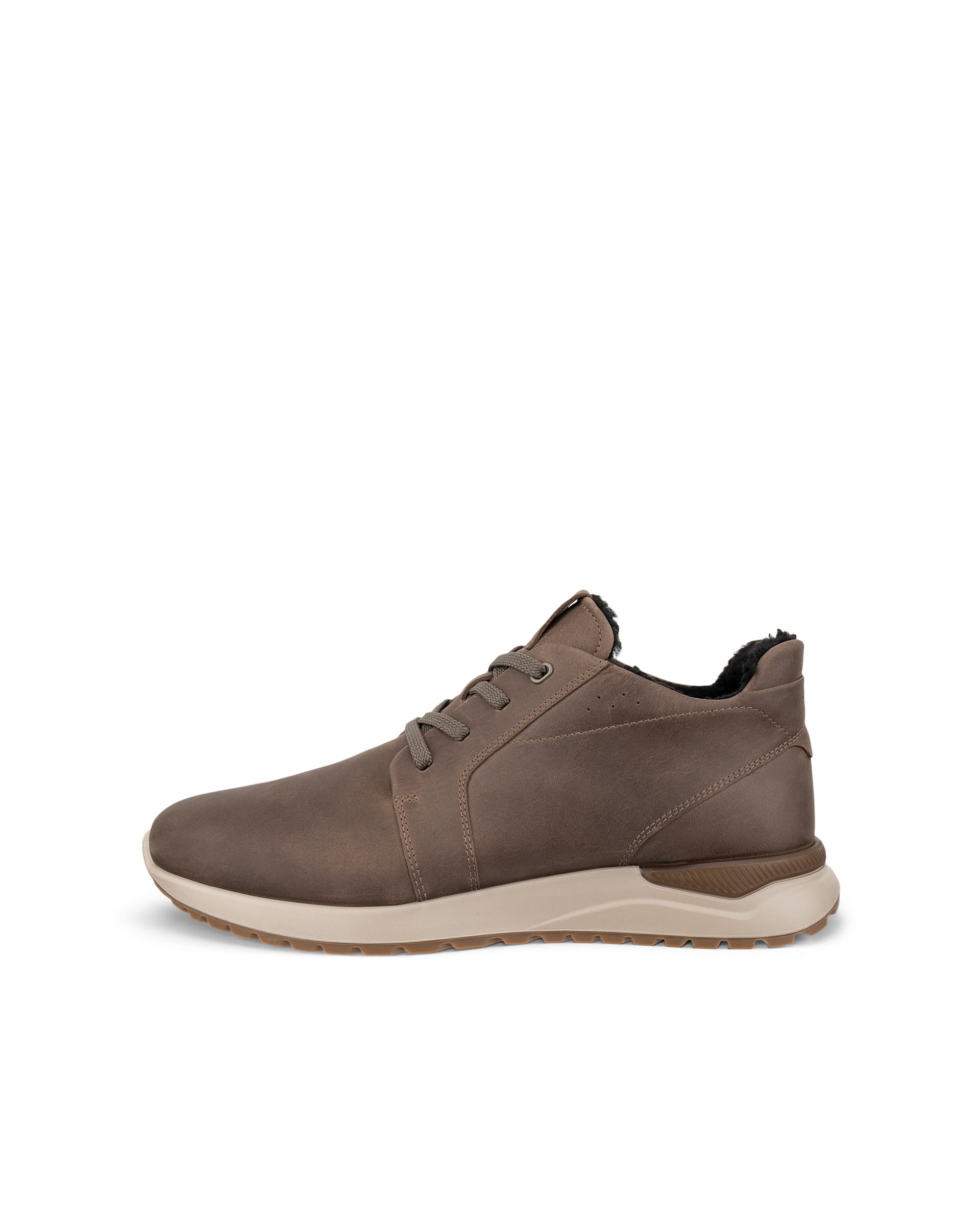 Men's ECCO® ASTIR NEO Nubuck Sneaker Boot - Brown - Outside