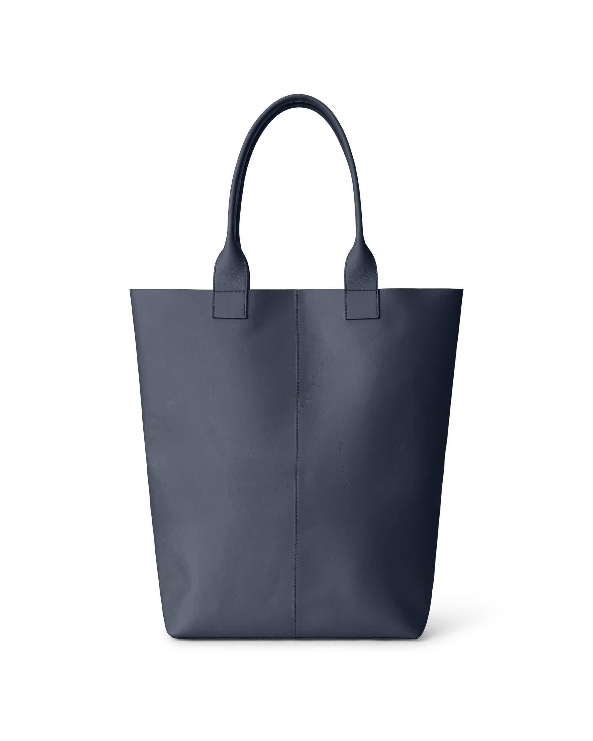 ECCO Tote Real Leather - 블루 - Back