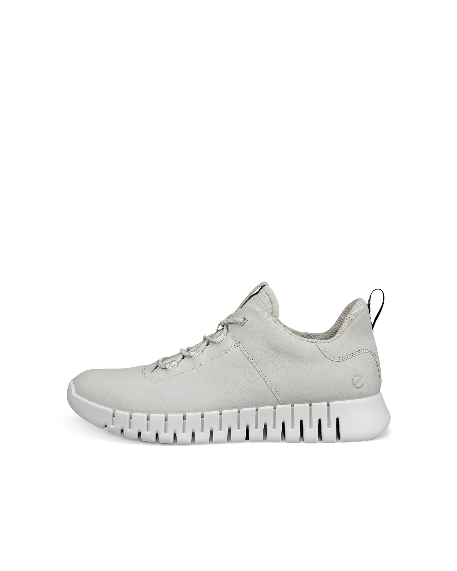ECCO Gruuv Flexible Sole Men メンズ レザースニーカー - グレー - Outside