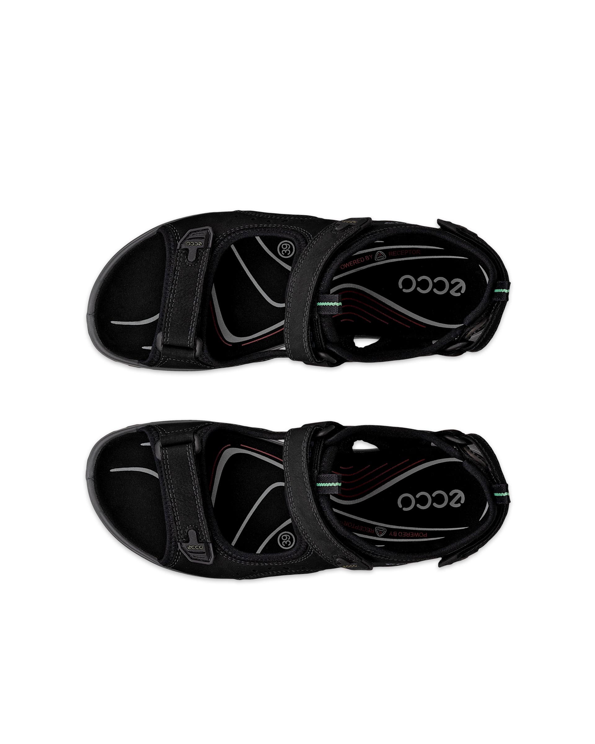 Dámské nubukové outdoorové sandály ECCO® Offroad - Černá - Top left pair