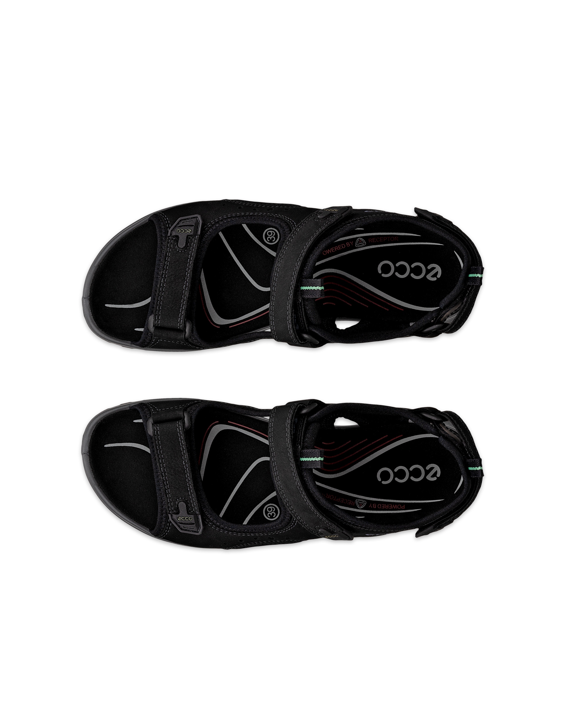 Dámské nubukové outdoorové sandály ECCO® Offroad - Černá - Top left pair
