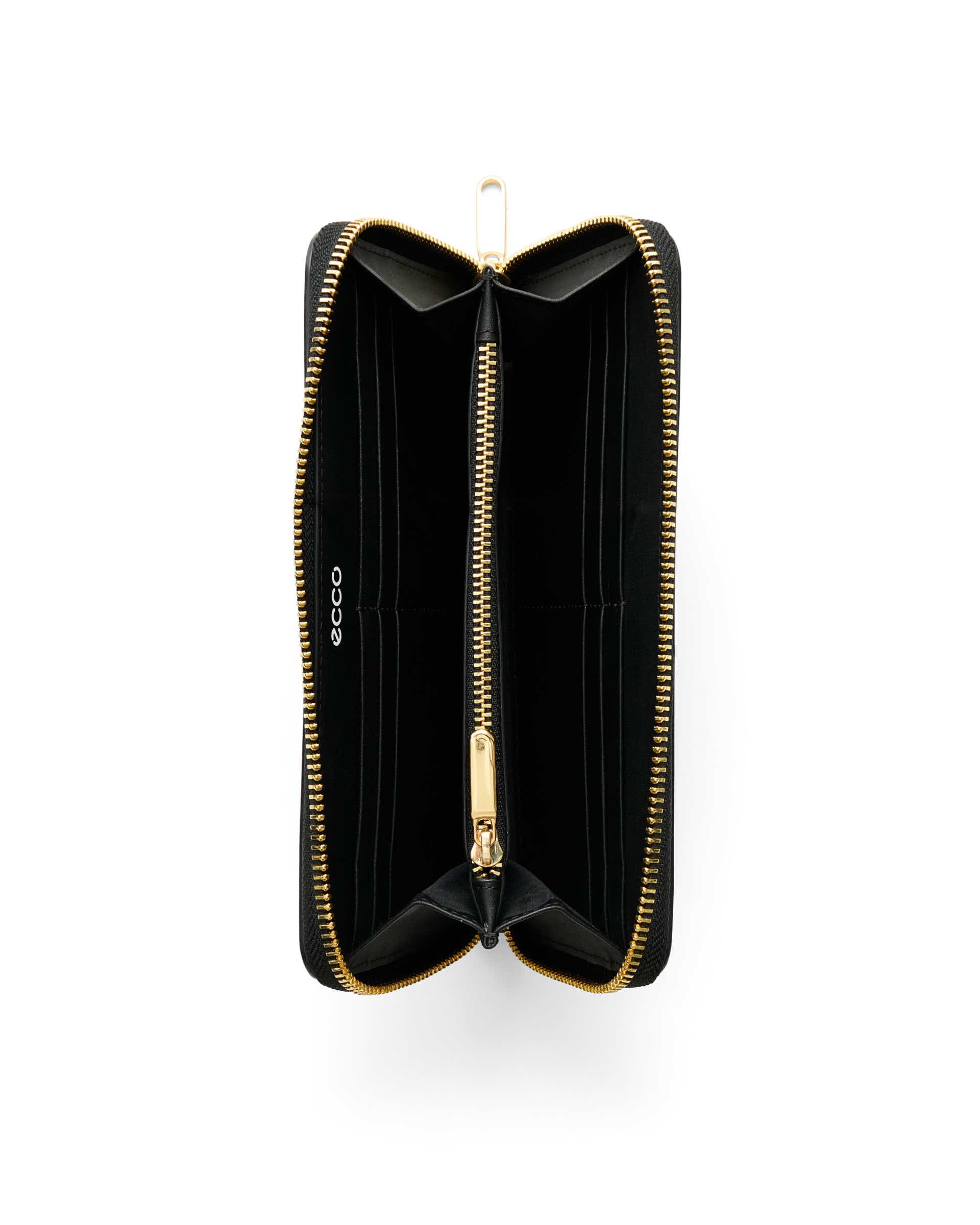 Velká kožená peněženka ECCO® WALLET E WAVE CONTINENTAL - Černá - Birdeye