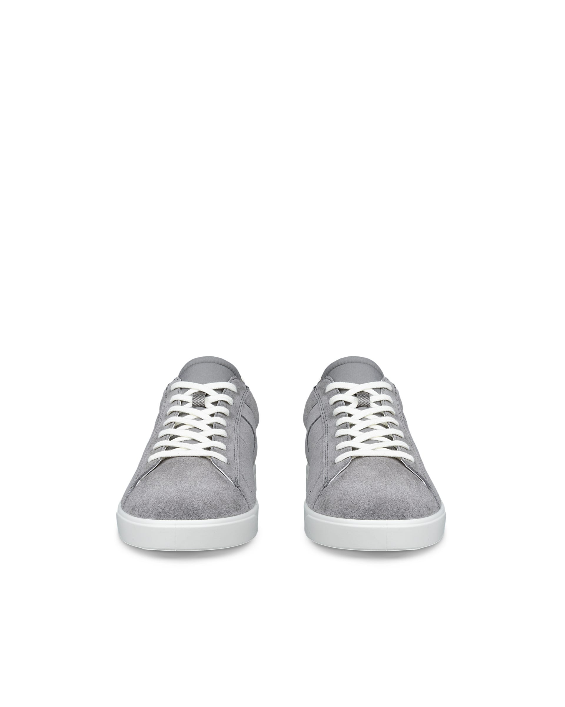 ECCO® STREET LITE heren suède sneaker - Grijs - Outside