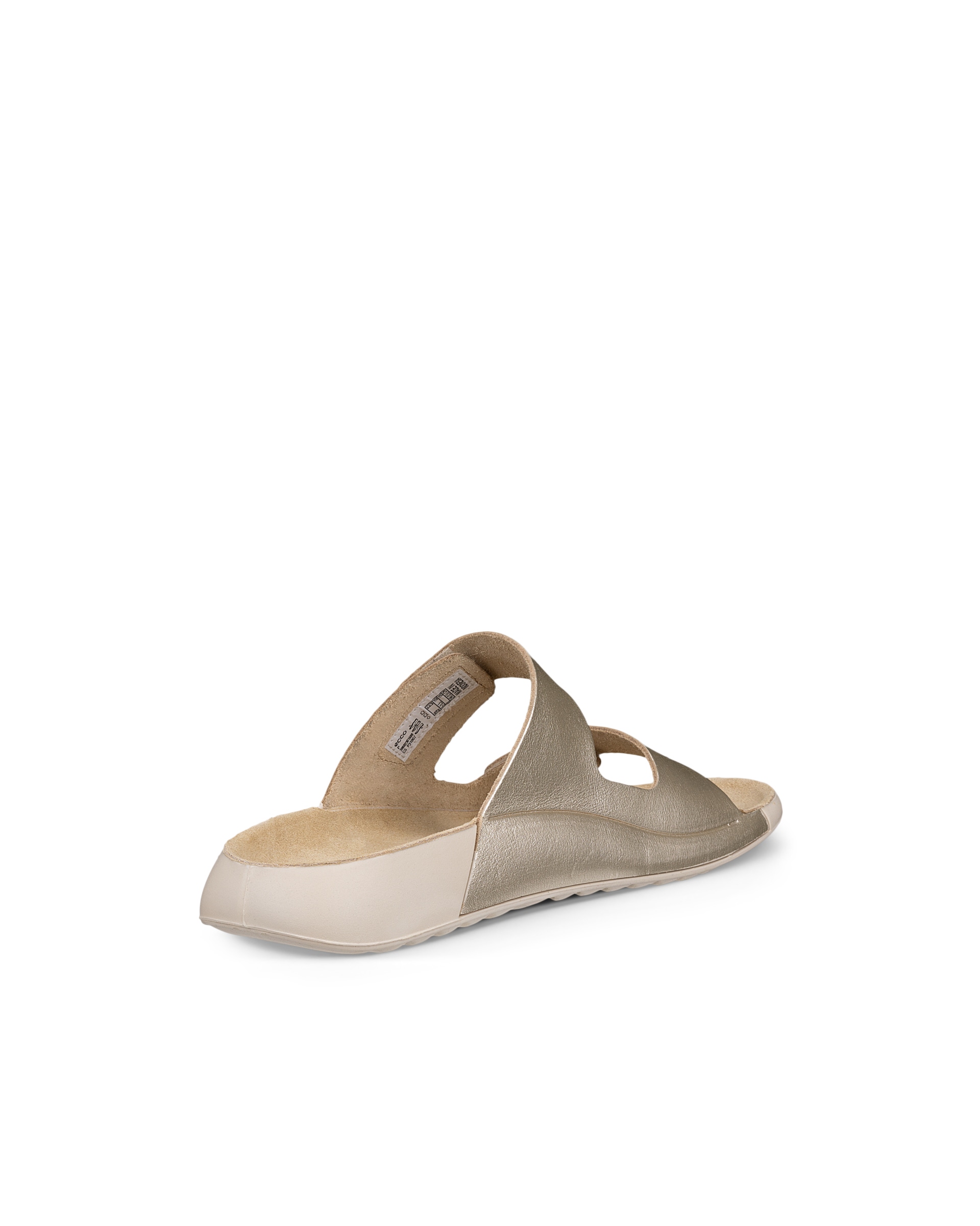 ECCO COZMO 2-STRAP WOMEN'S SLIDE SANDAL - Gold - Back