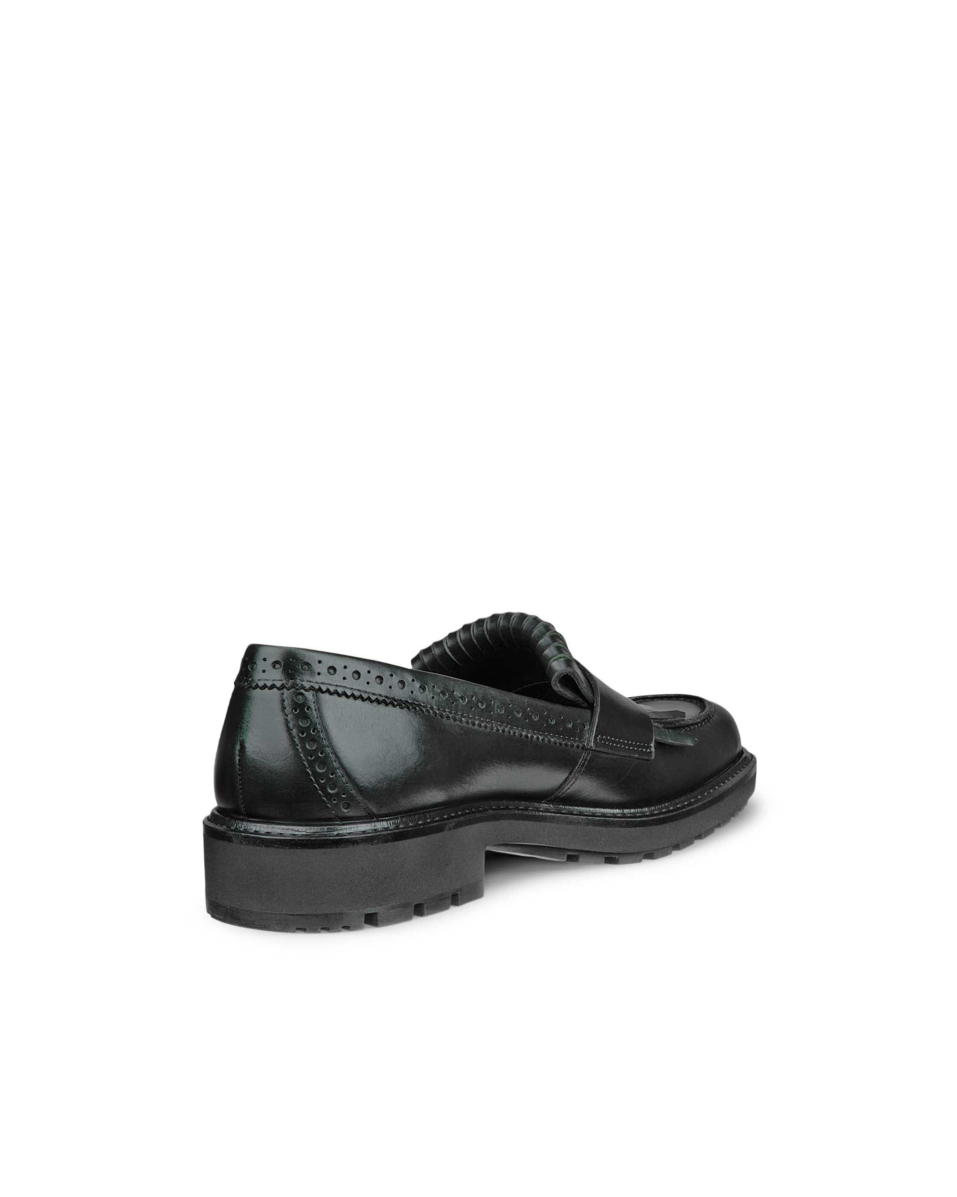 Women's ECCO® Metropole Oslo Leather Loafer - Green - Back