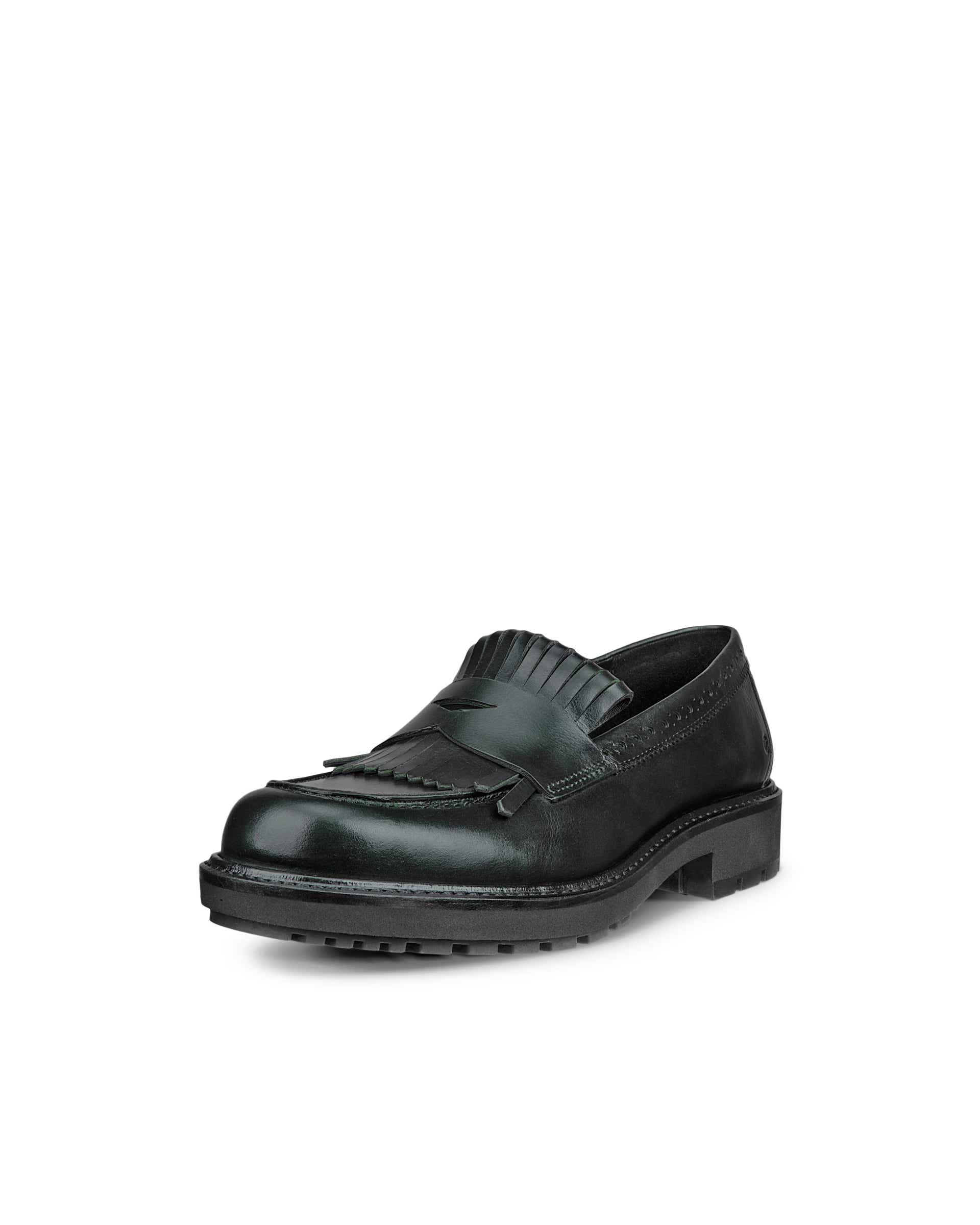 Women's ECCO® Metropole Oslo Leather Loafer - Green - Main