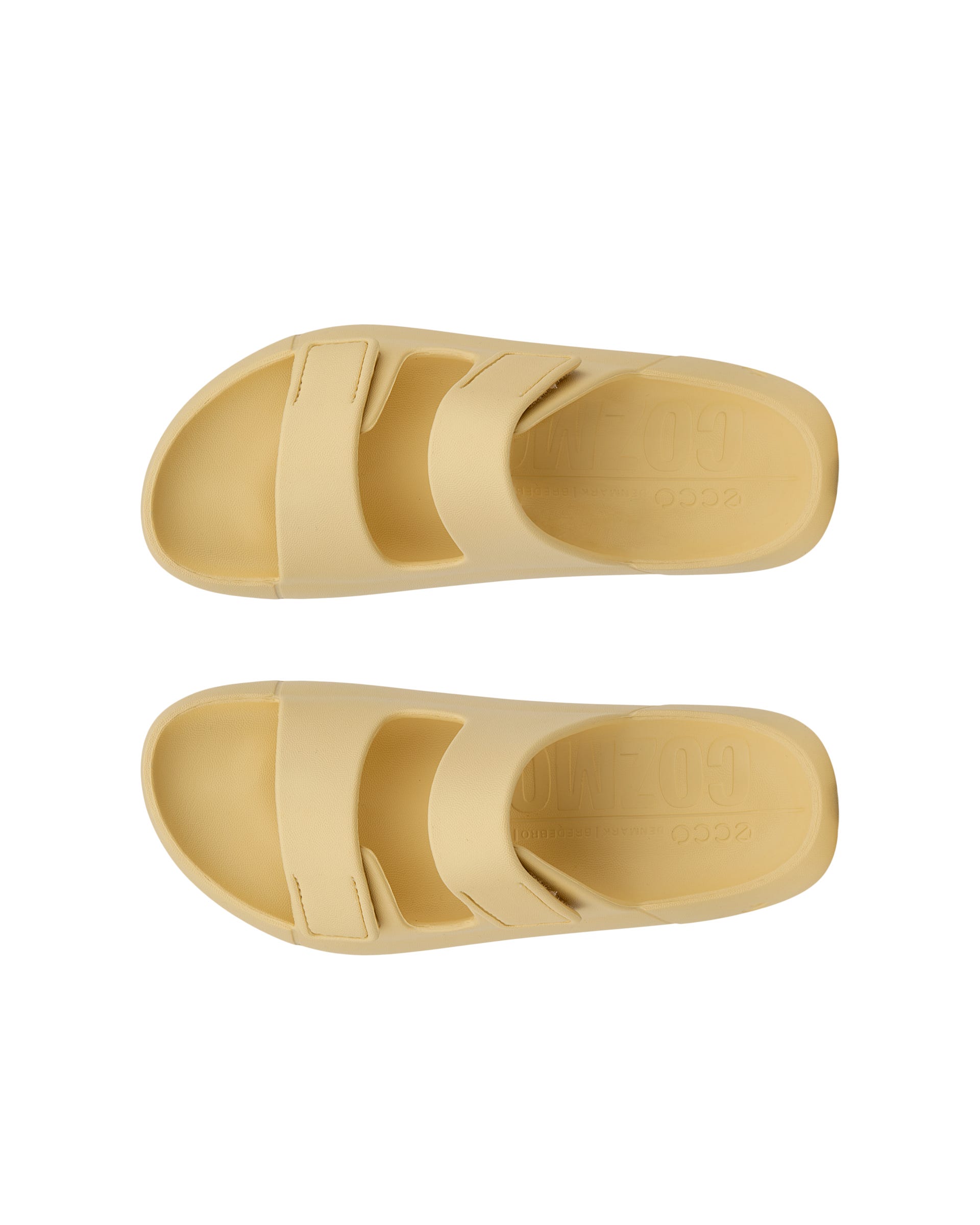 ECCO Cozmo E Sandal 2ストラップサンダル - イエロー - Top left pair