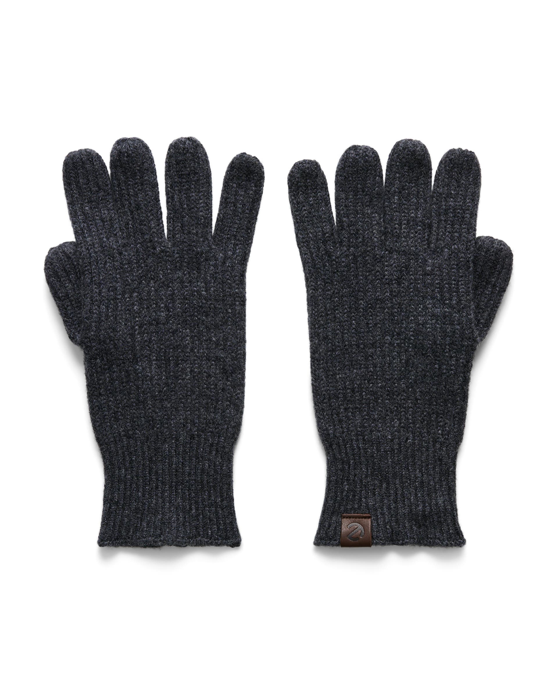 Men's ECCO® Classic Textile Gloves - Grey - Main
