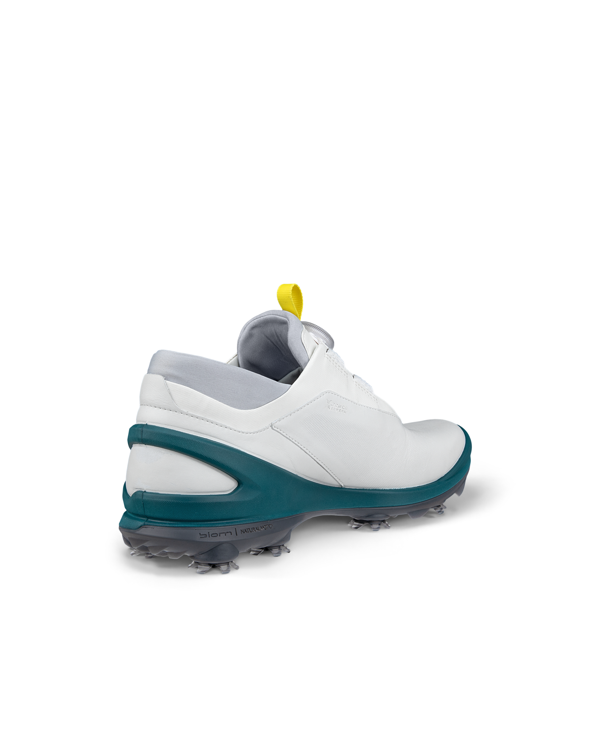 送料 ECCO 白 メンズ ゴルフシューズ BOA搭載 25cm