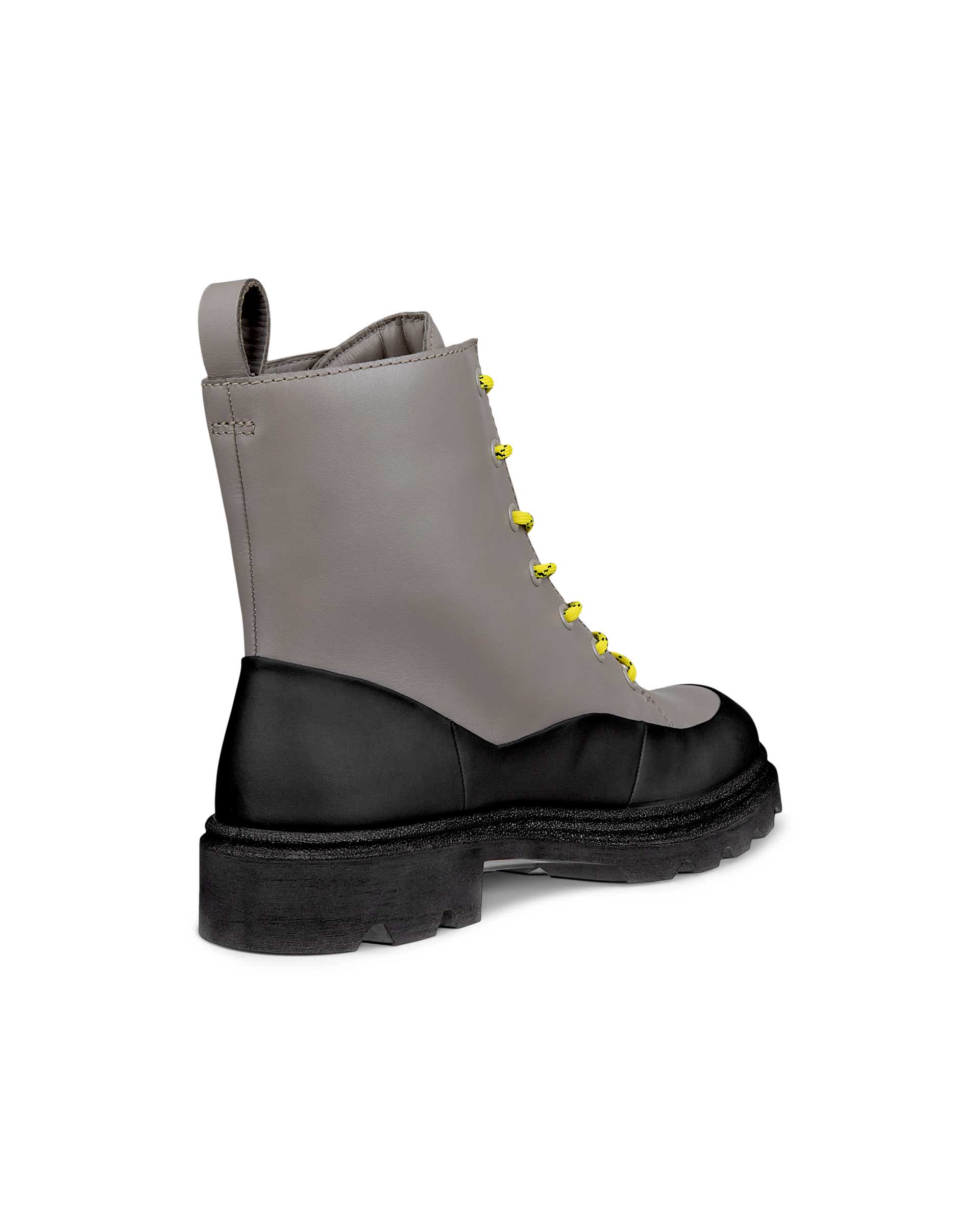 ECCO® GRAINER bottes en cuir pour femme - Gris - Back