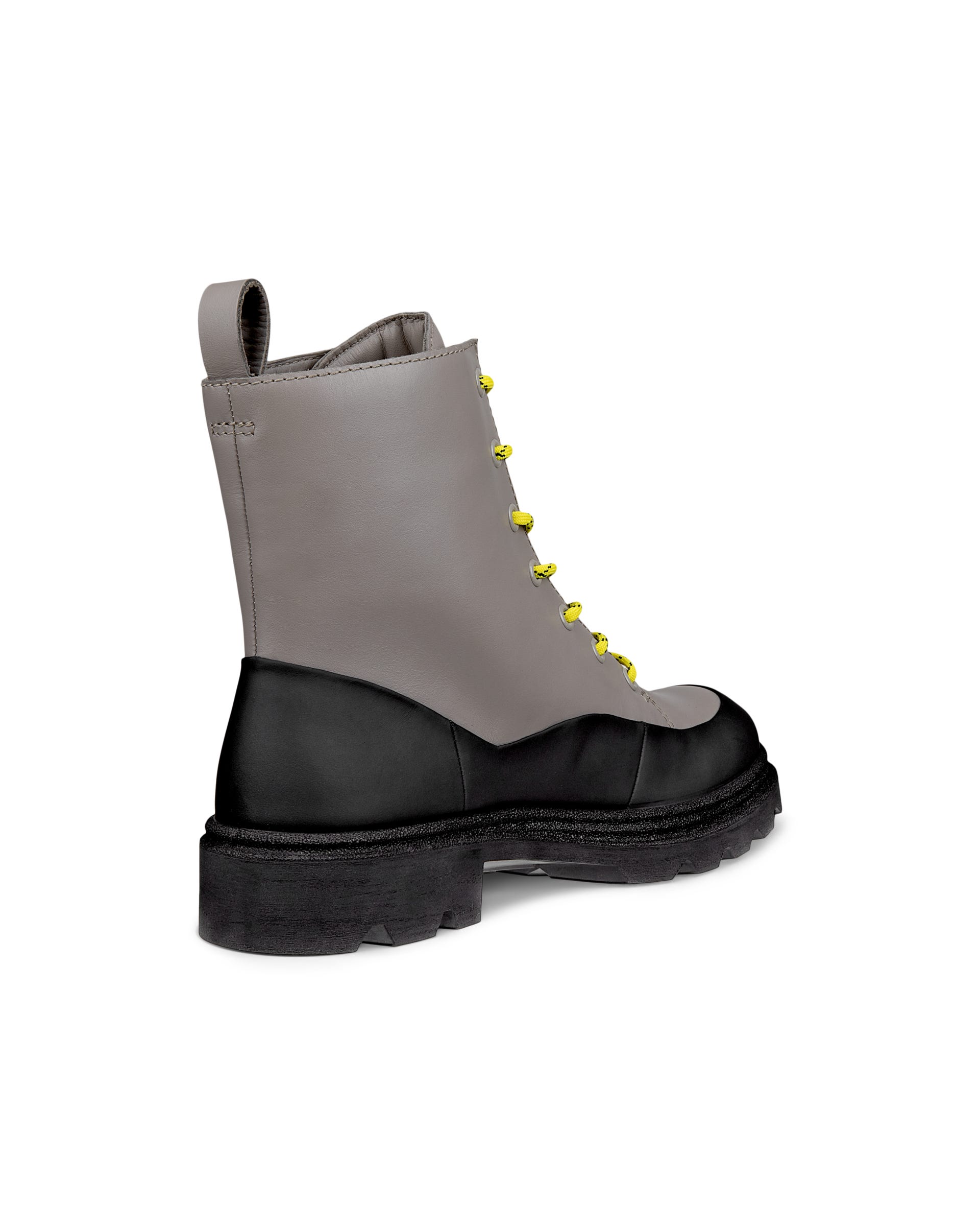 Women's ECCO® GRAINER Leather Boot - Grey - Back
