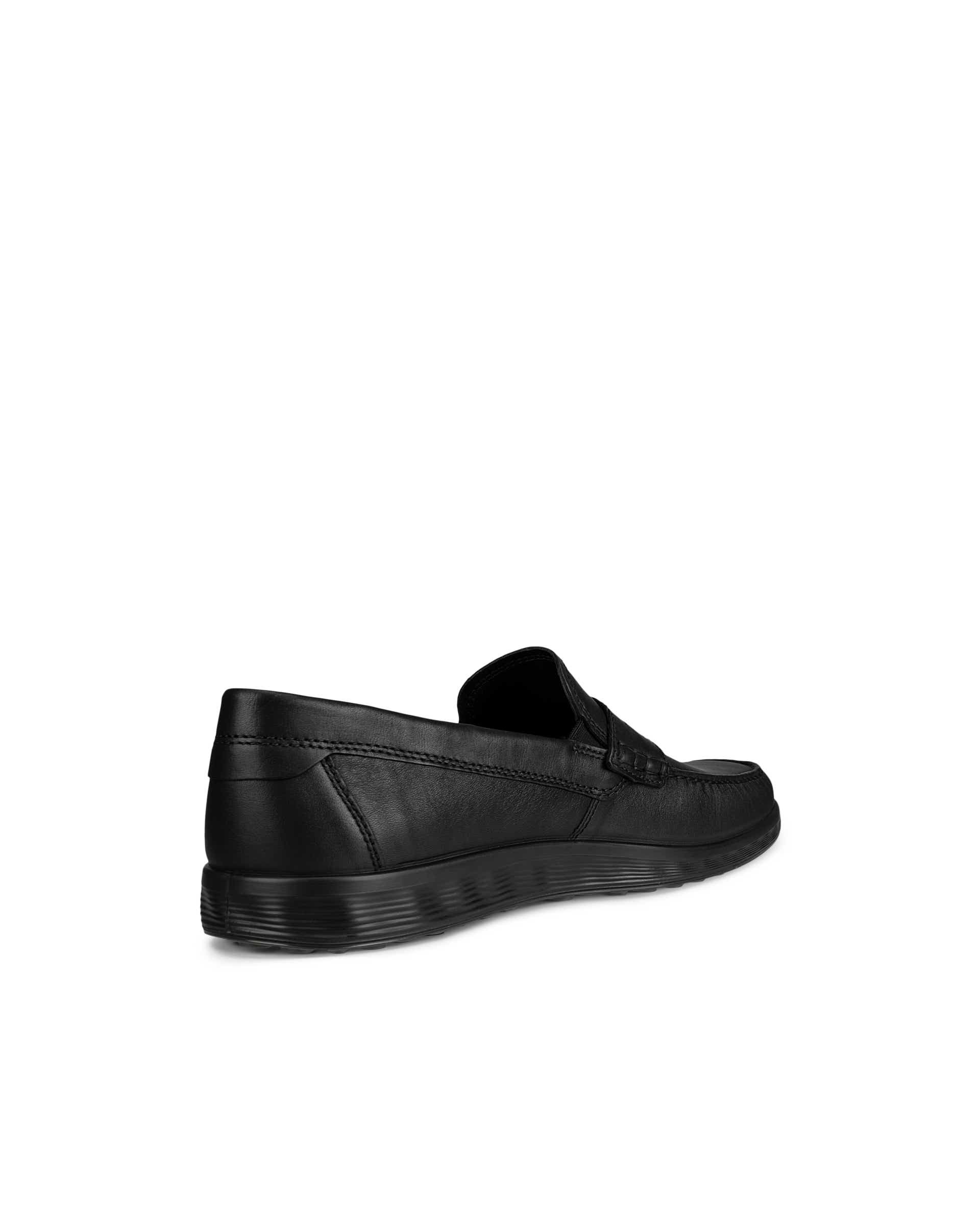 ECCO® S Lite mocassins en cuir pour homme - Noir - Back