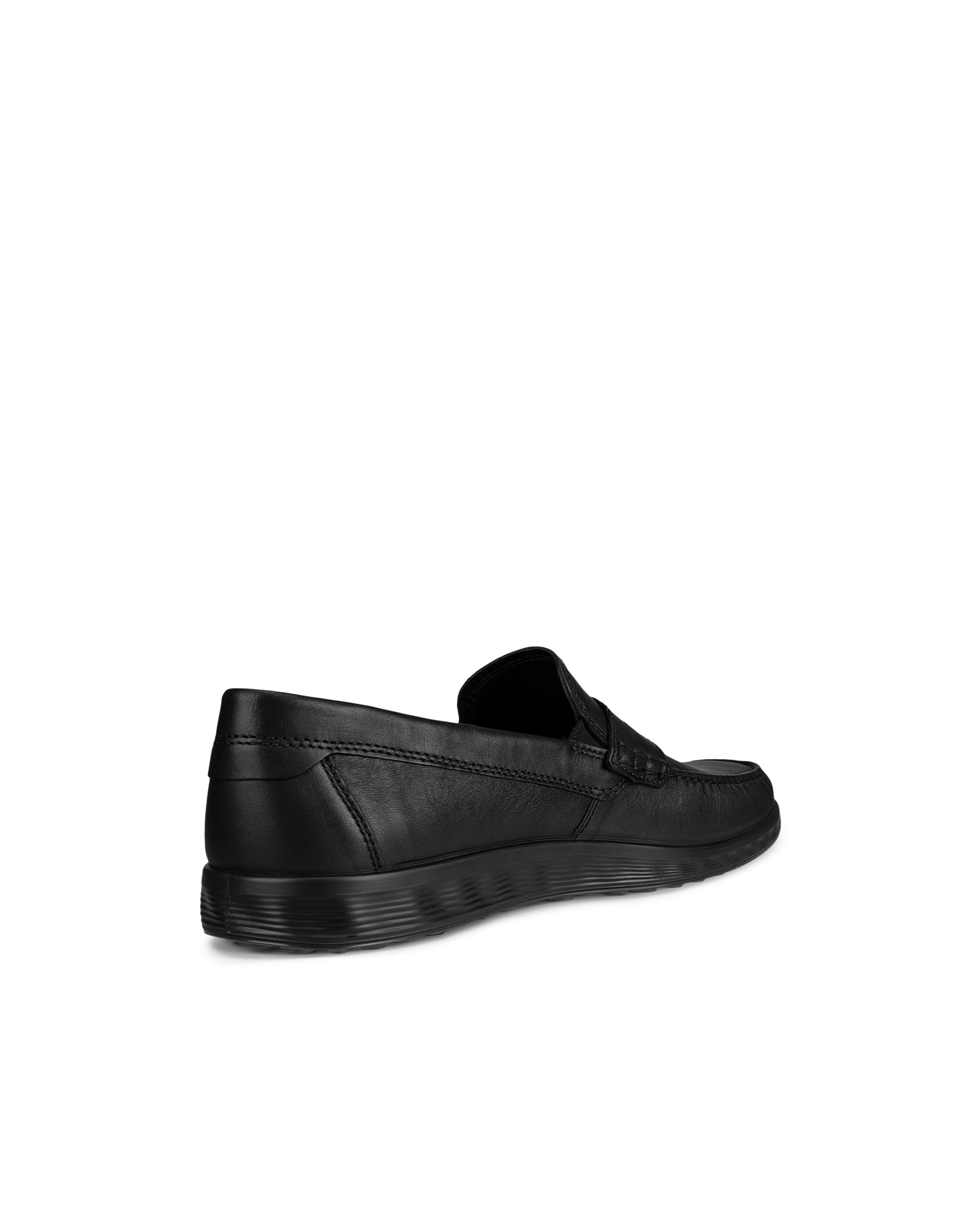 ECCO® S Lite mocassins en cuir pour homme - Noir - Back