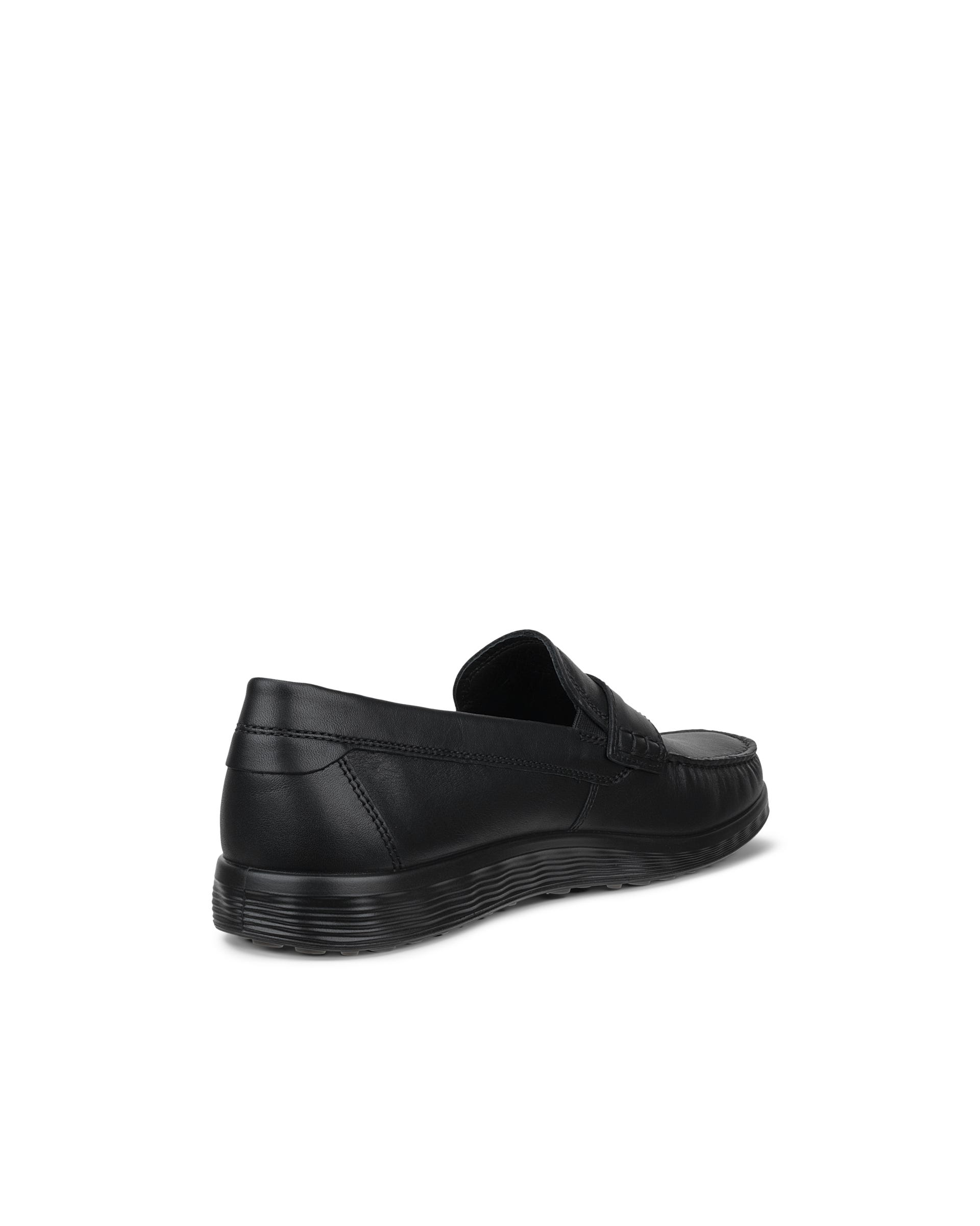 ECCO S LITE MOC MEN'S PENNY LOAFER BOAT SHOE - Black - Outside