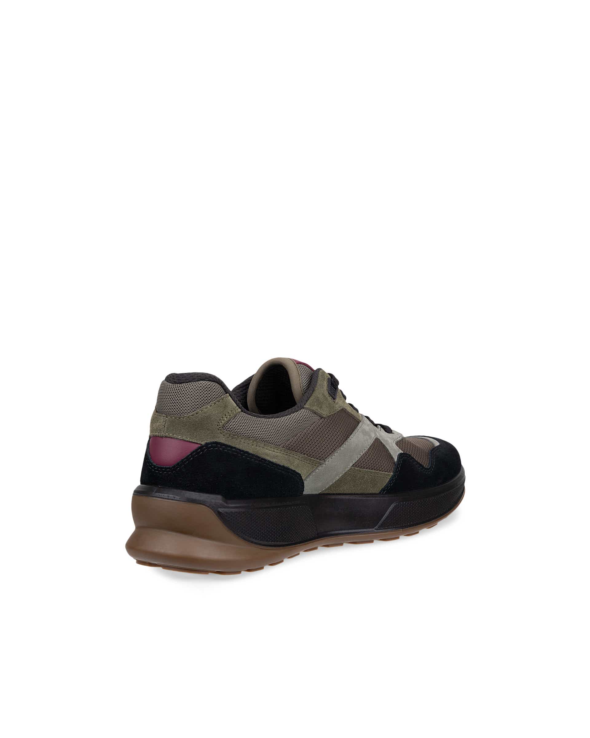ECCO® BYWAY 2.0 sneakers i ruskind til herrer - Grøn - Back