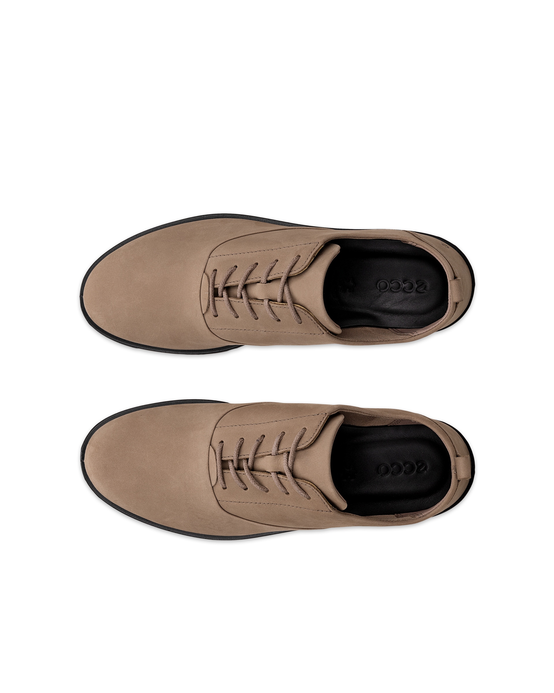 ECCO® BELLA dames nubuck loafer - Bruin - Top left pair