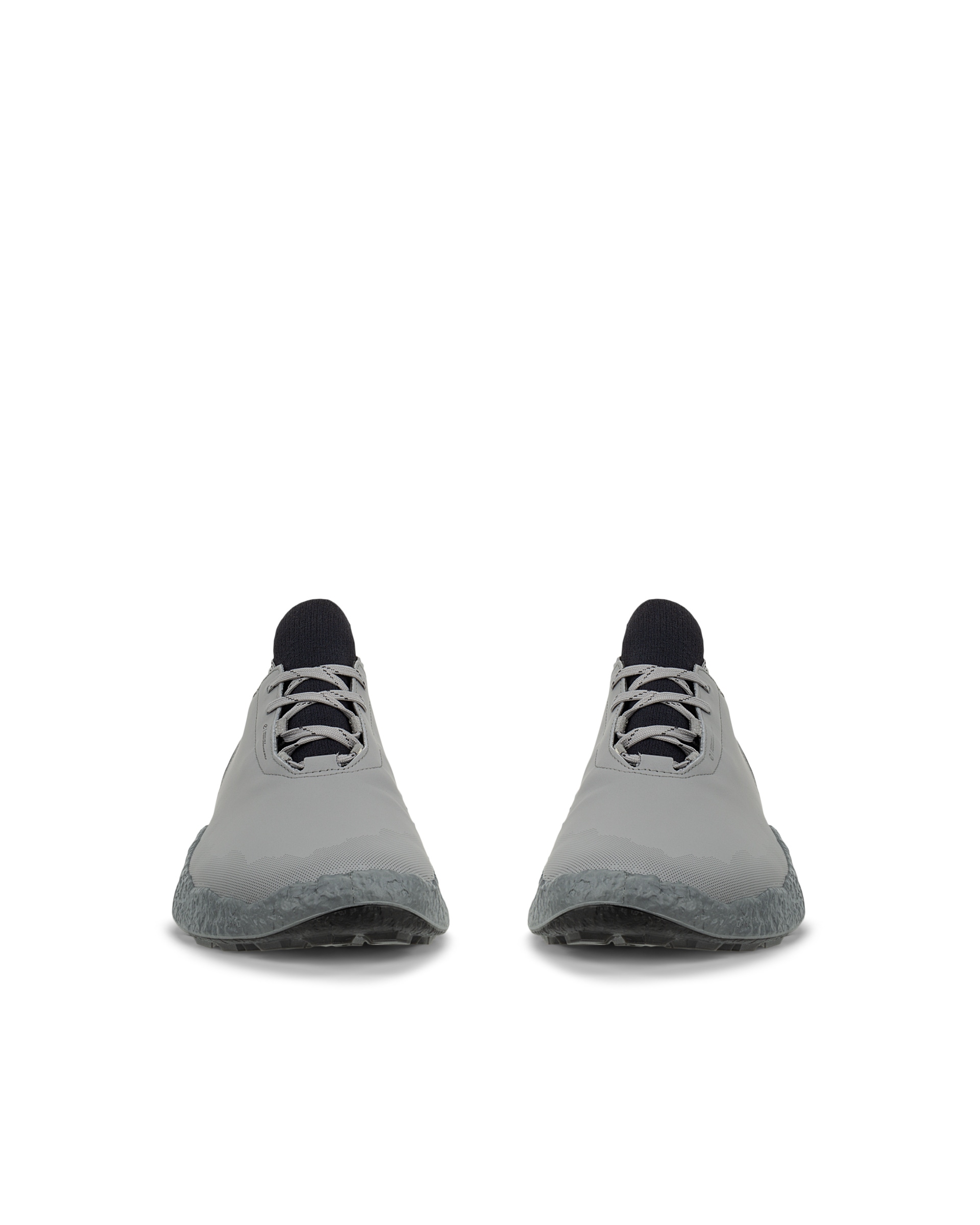 Men's ECCO® Golf BIOM H5 Leather Waterproof Golf Shoe - Grey - Front pair