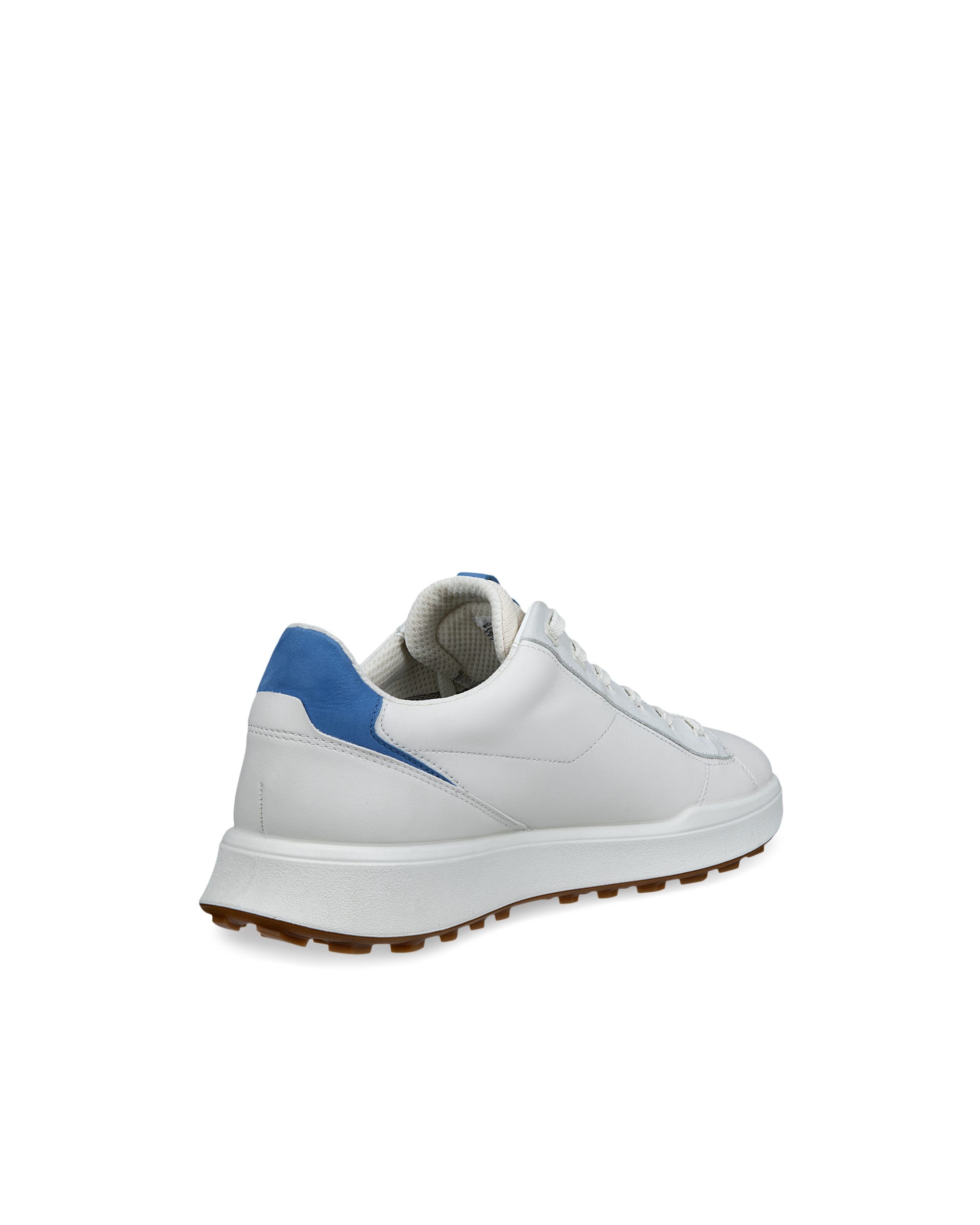Men's ECCO® Golf Street Vibe Leather Waterproof Golf Shoe - White - Back