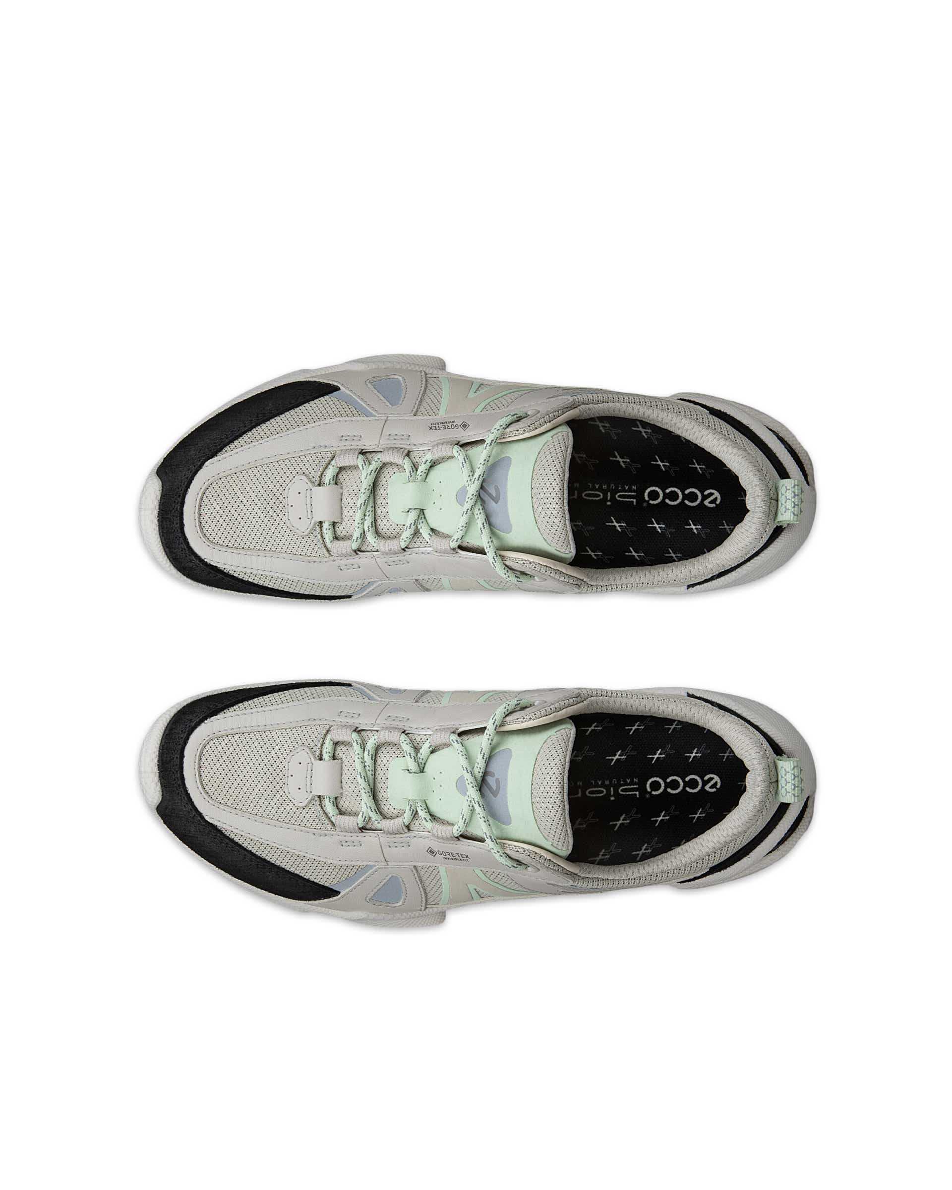 Women's ECCO® Biom C-Trail Textile Gore-Tex Sneaker - Gray - Top left pair