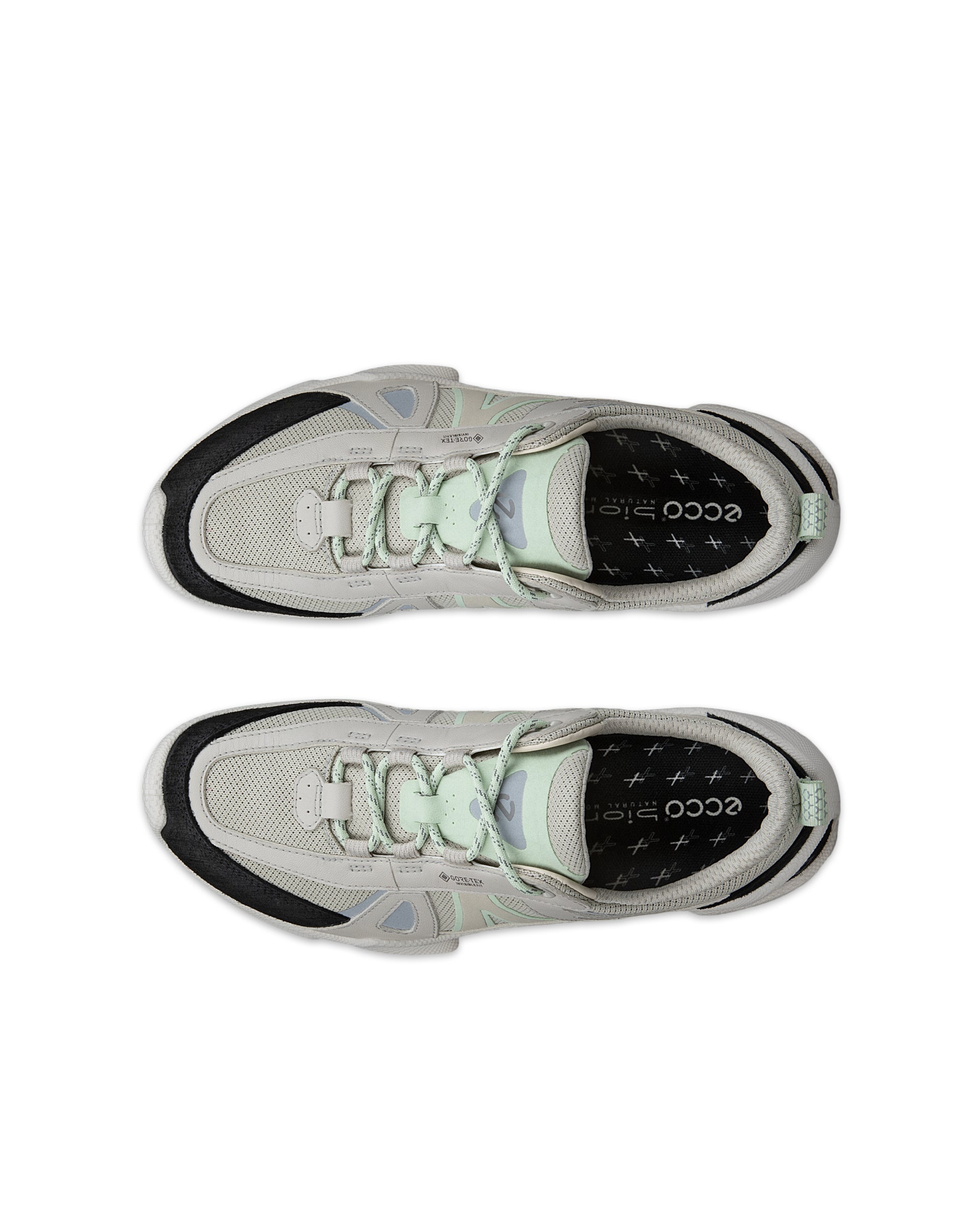 ECCO® BIOM C-TRAIL Textilsneaker med Gore-Tex dam - Grå - Top left pair
