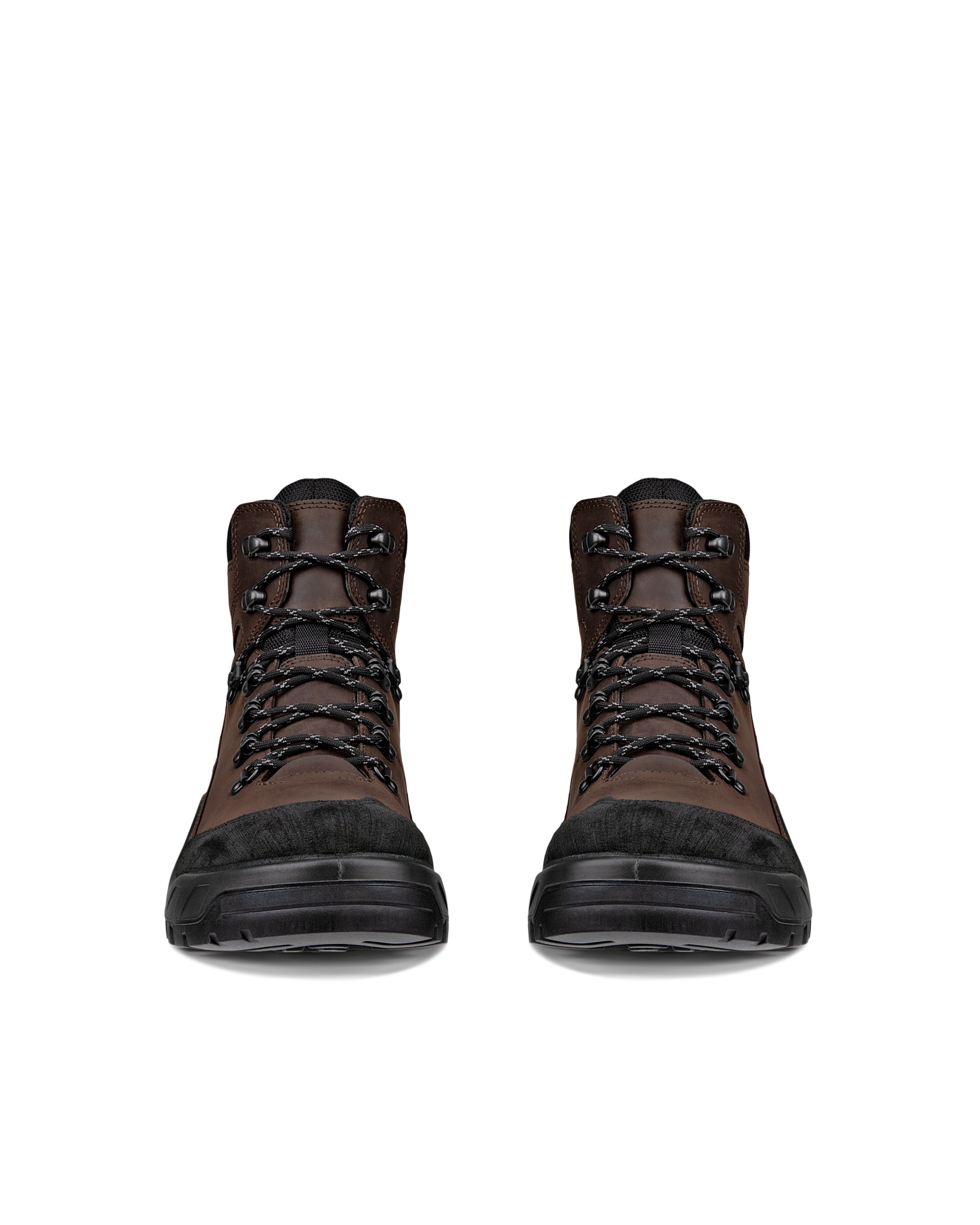 Pánske nubuková nepremokavé stredne vysoké outdoorové ECCO® Offroad - Hnedá - Front pair