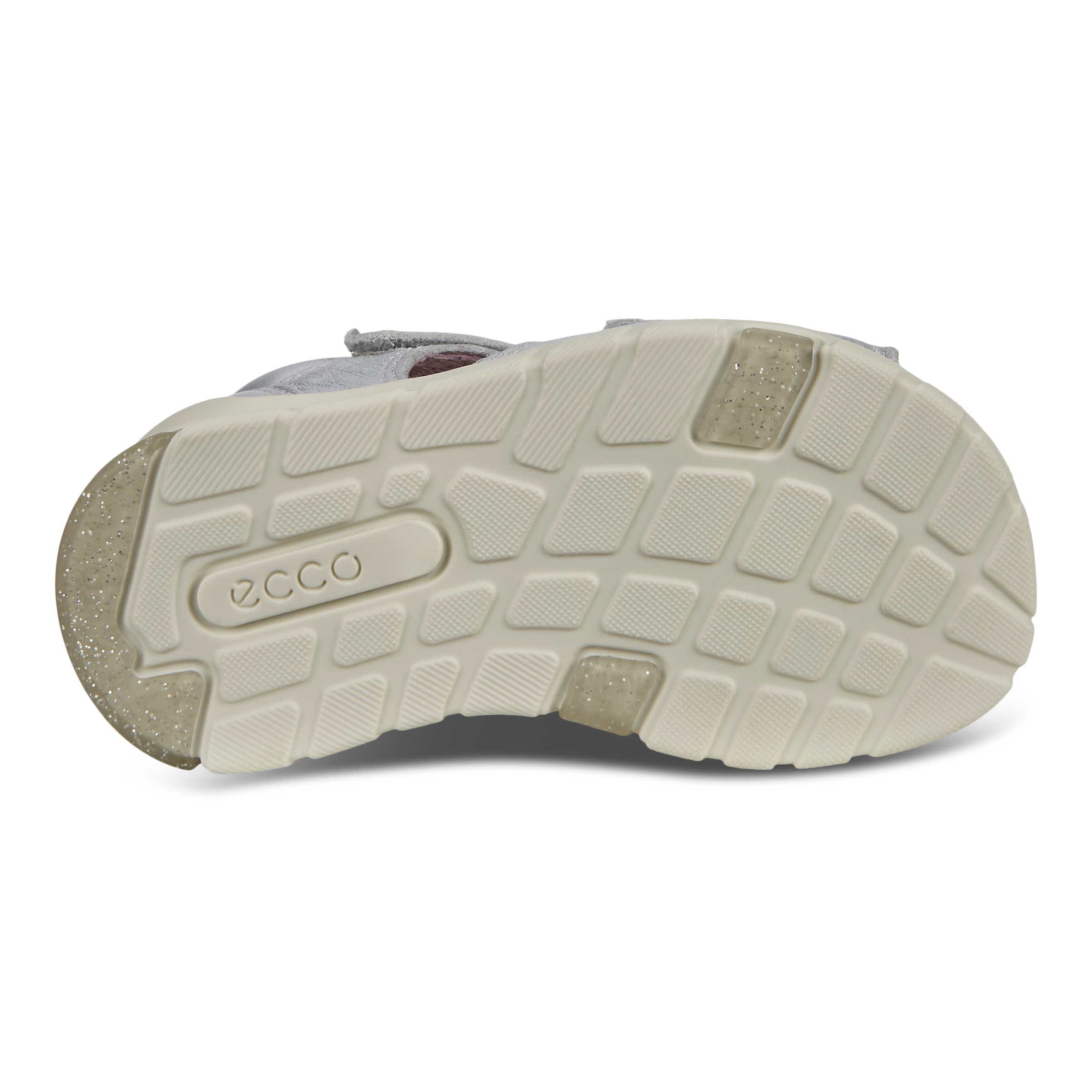 Kids' ECCO® Mini Stride Leather Fisherman Sandal - Metallics - Sole