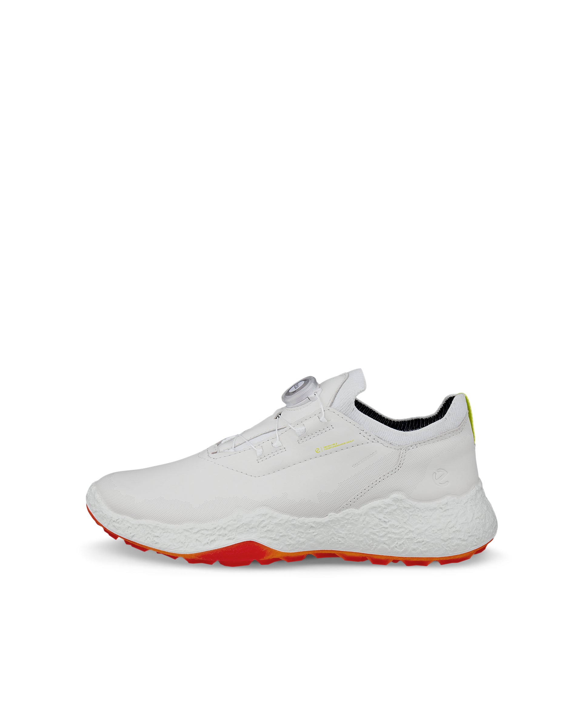 Women's ECCO® Golf Biom H5 Leather Waterproof BOA Golf Shoe - White - Outside