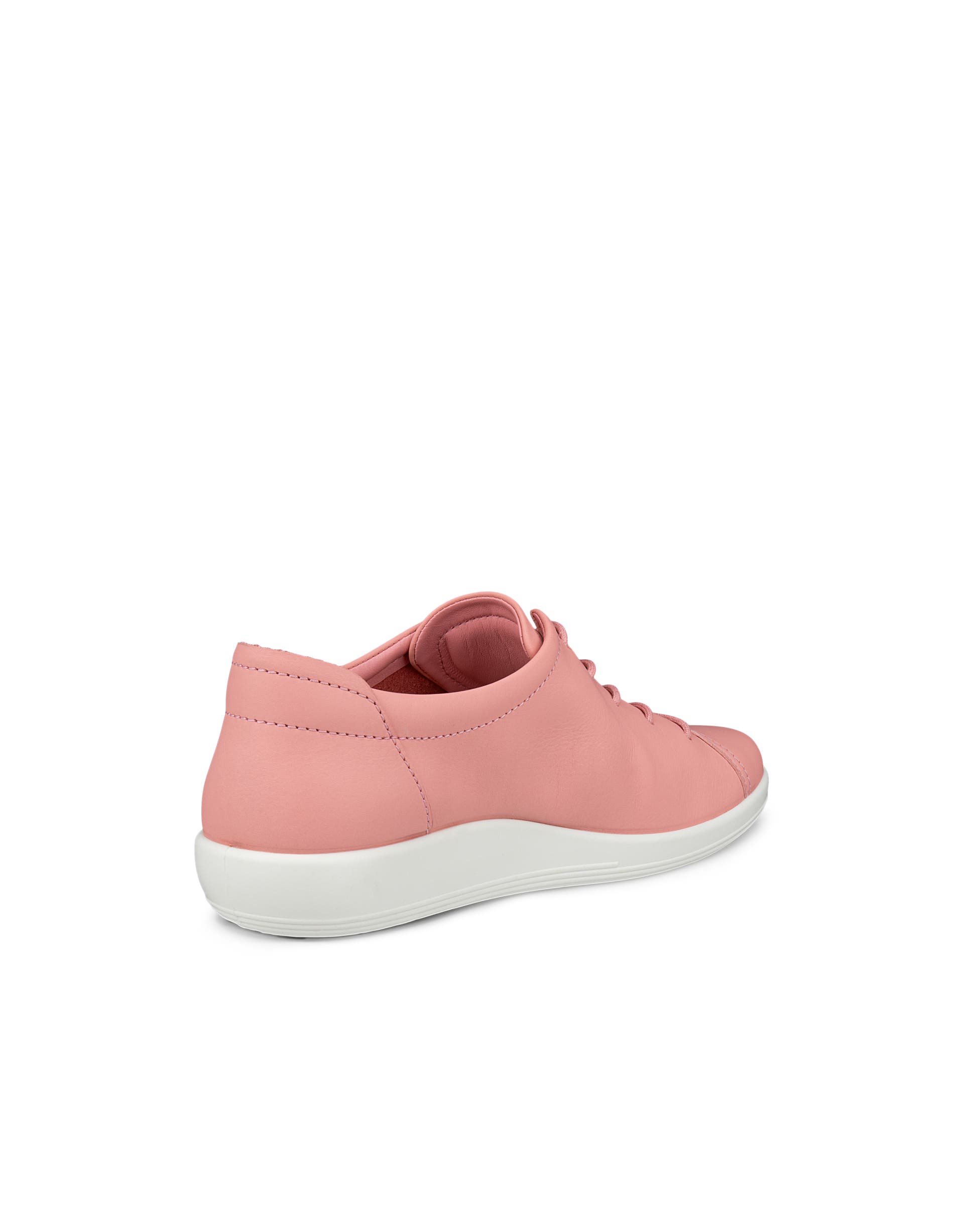 Women's ECCO® Soft 2.0 Leather Walking Shoe - Pink - Back