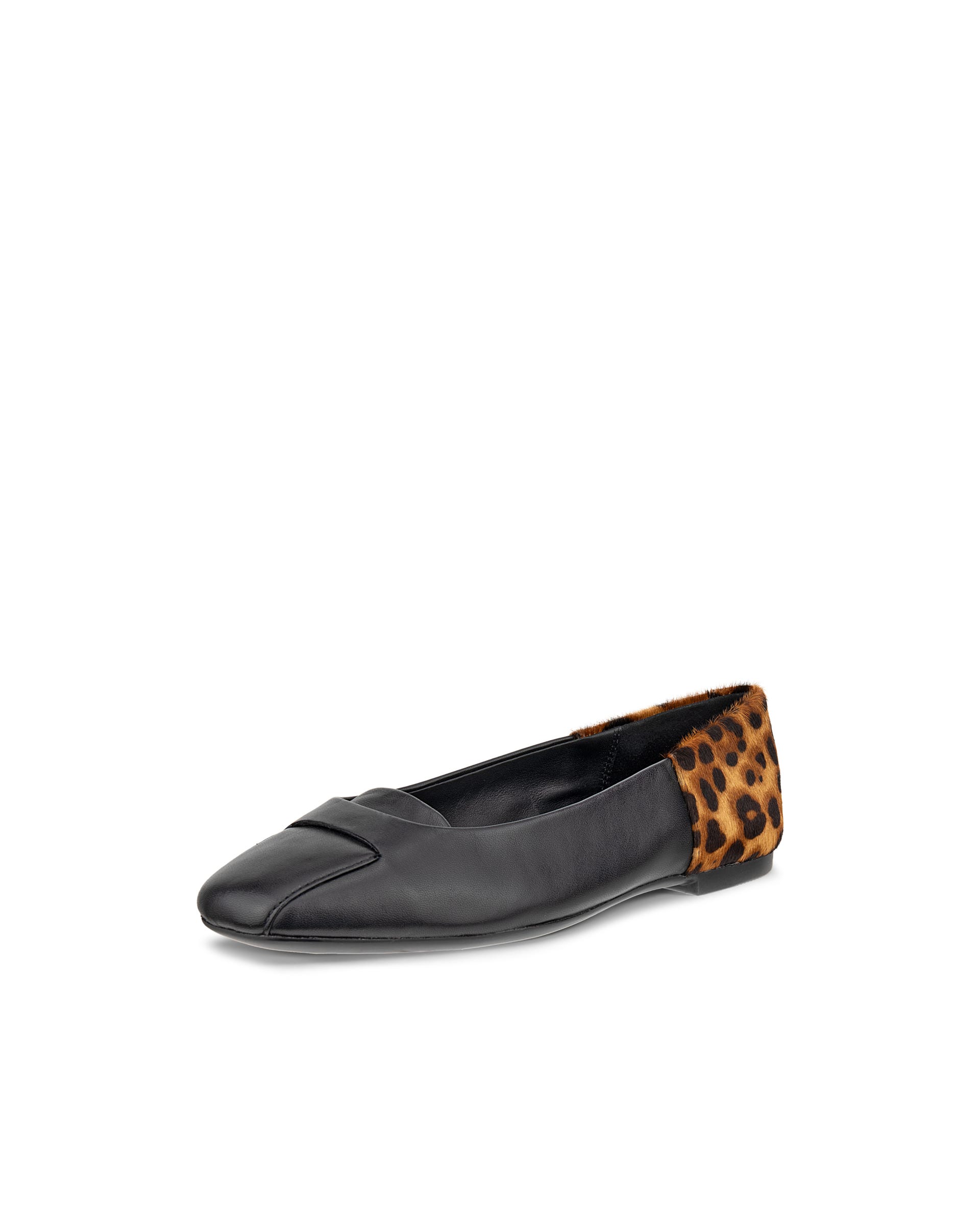 Damskie skórzane baleriny ECCO® MARGOT - Czarny - Main