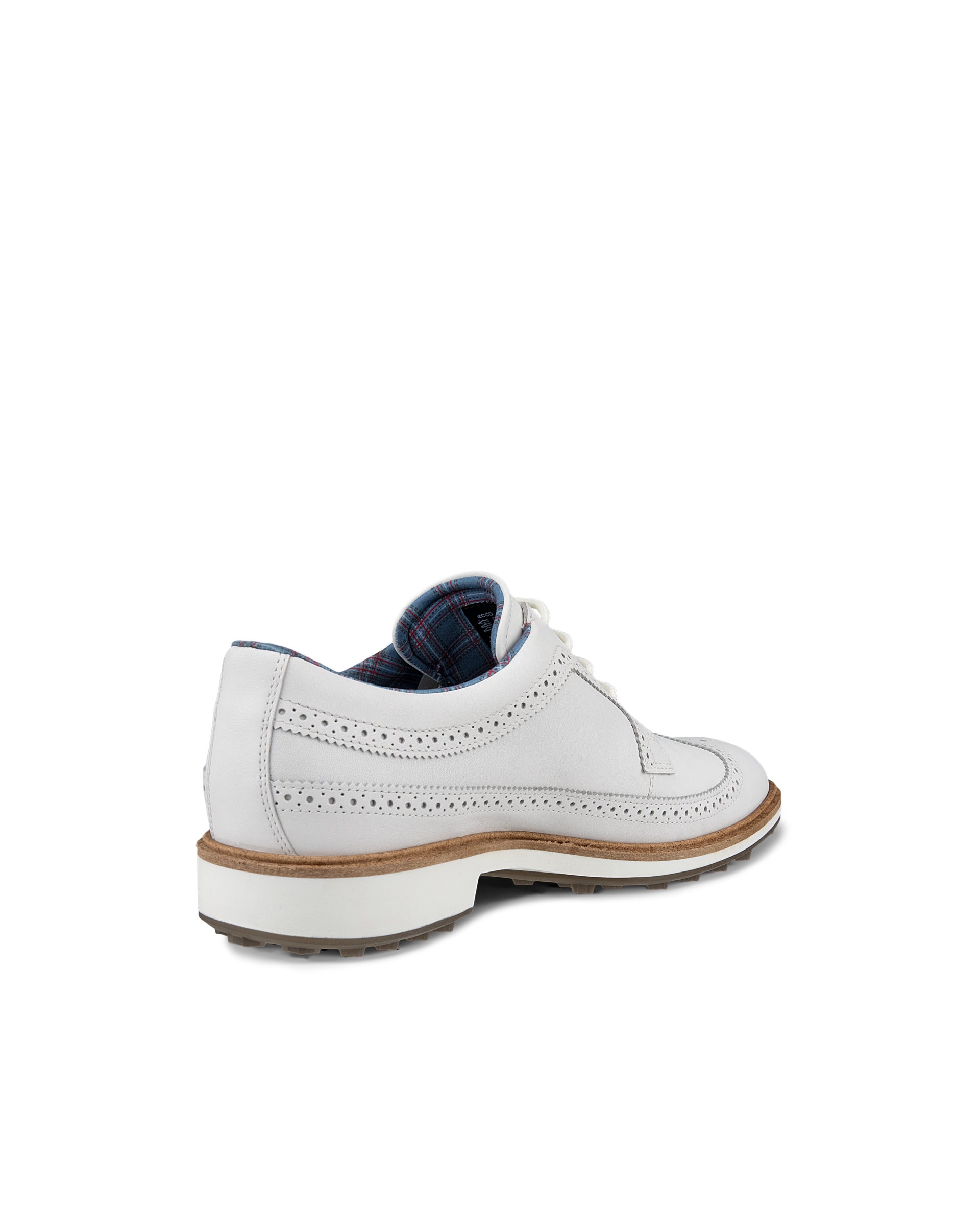 ECCO Golf Classic Hybrid メンズ レザーウォータープルーフゴルフシューズ - ホワイト - Back