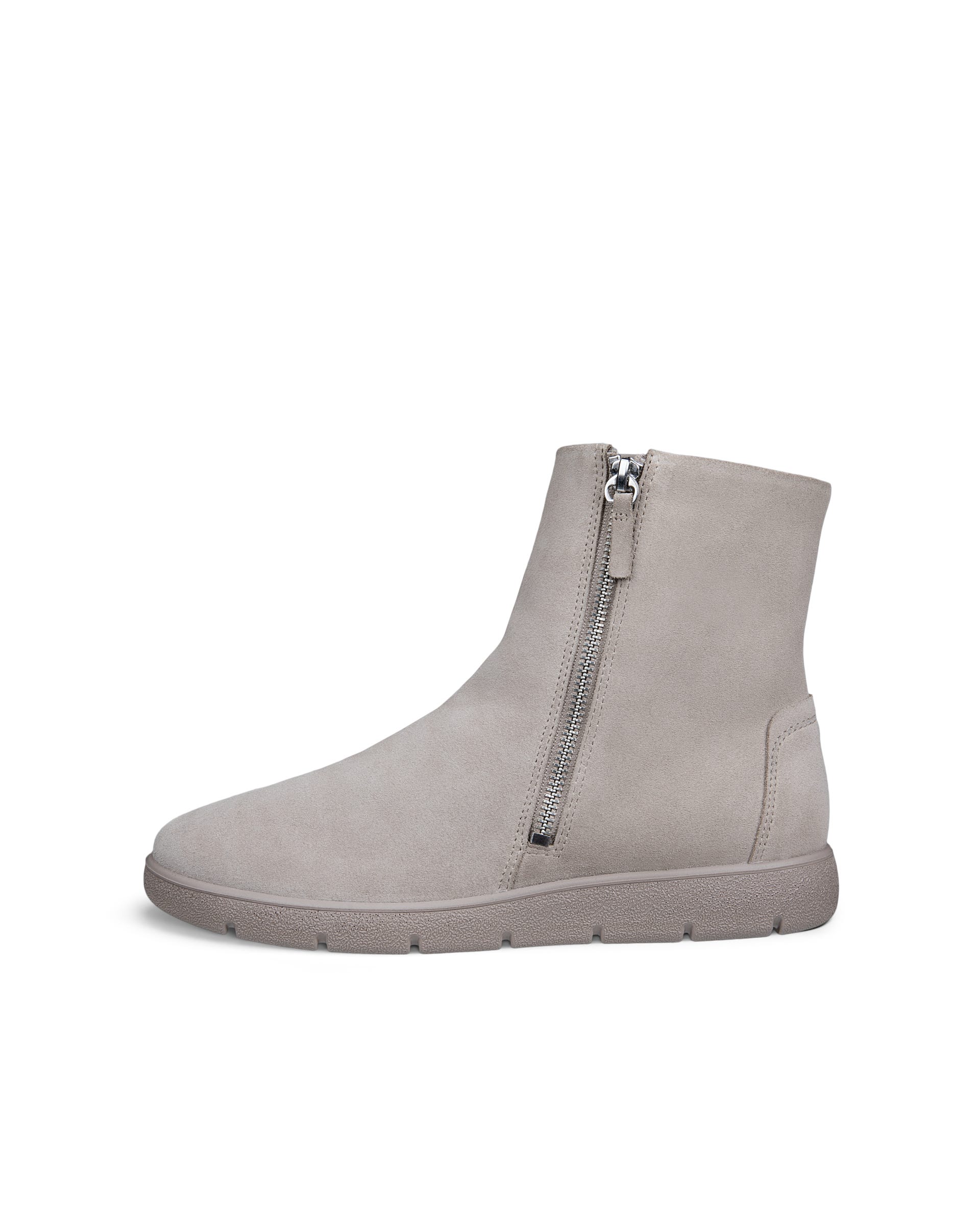 ECCO® BELLA 2 Damen Bootie aus Veloursleder mit Reißverschluss - Grau - Outside