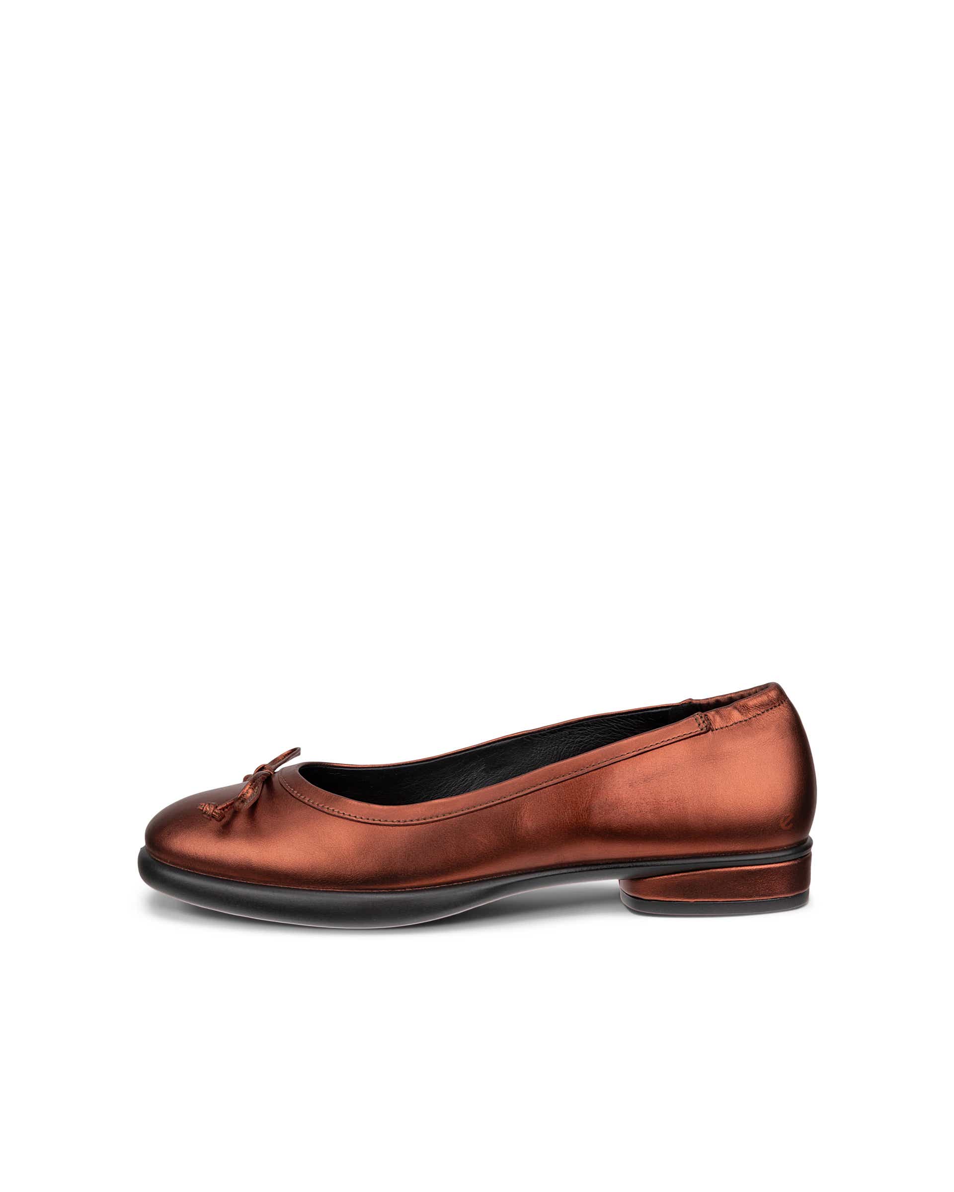 Women's ECCO® Sculpted LX Leather Ballerina - Bronze - Outside