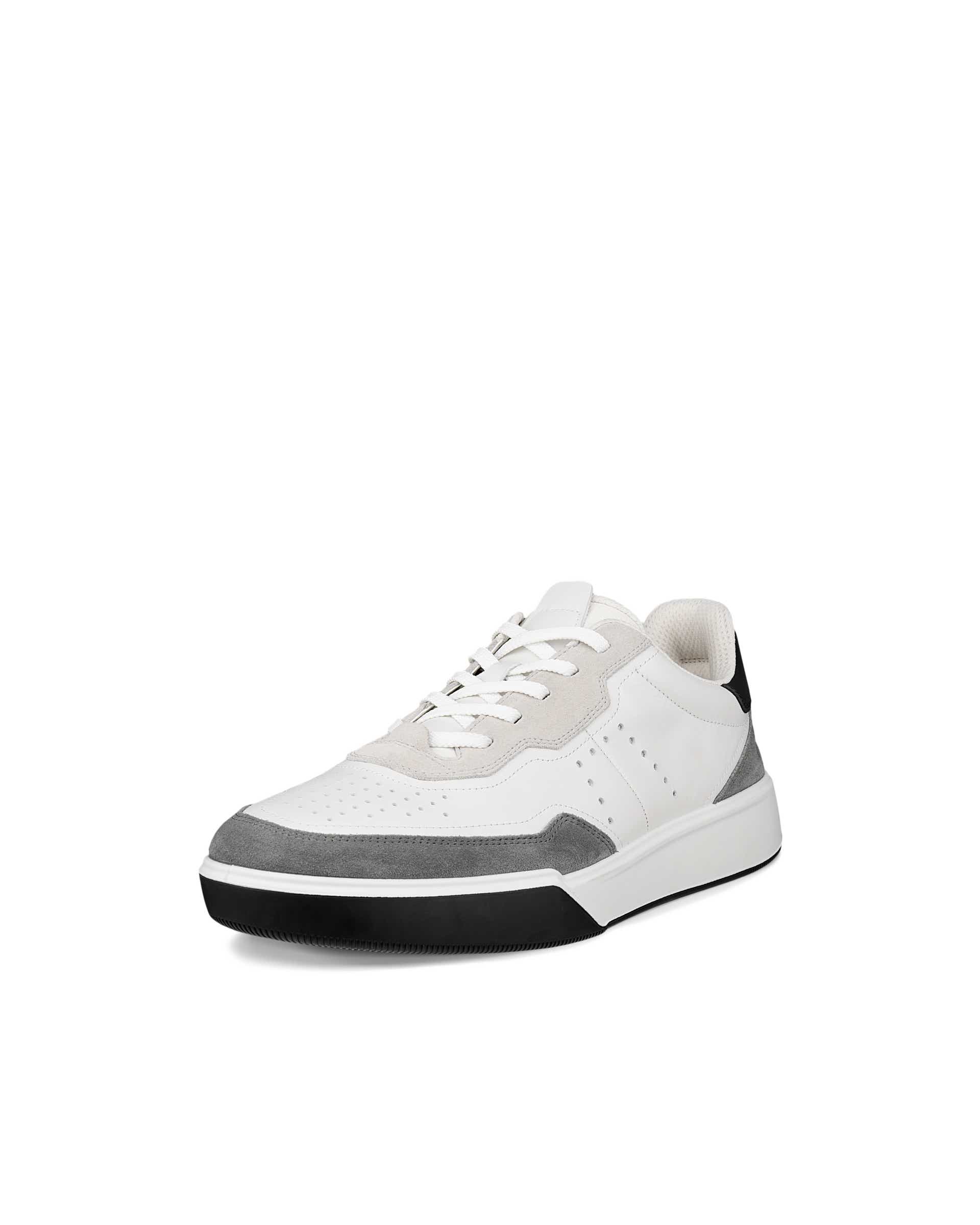 ECCO® STREET COURT baskets en cuir pour homme - Vert - Main