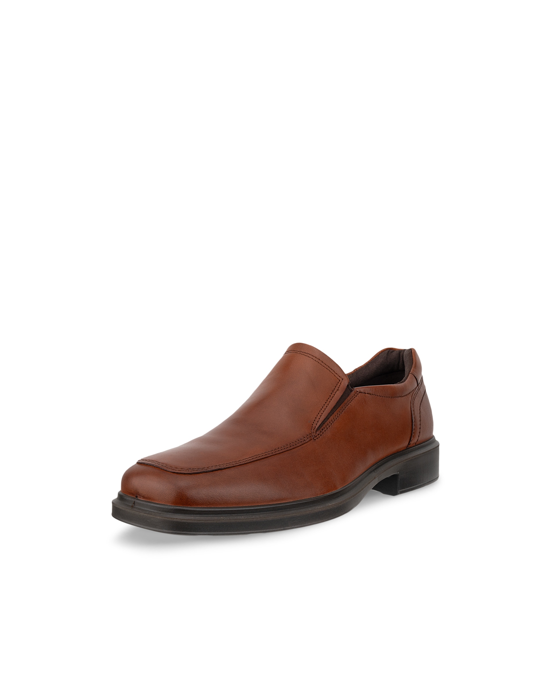 Zapatos de piel sin cordones ECCO® Helsinki 2 para hombre - Marrón - Main