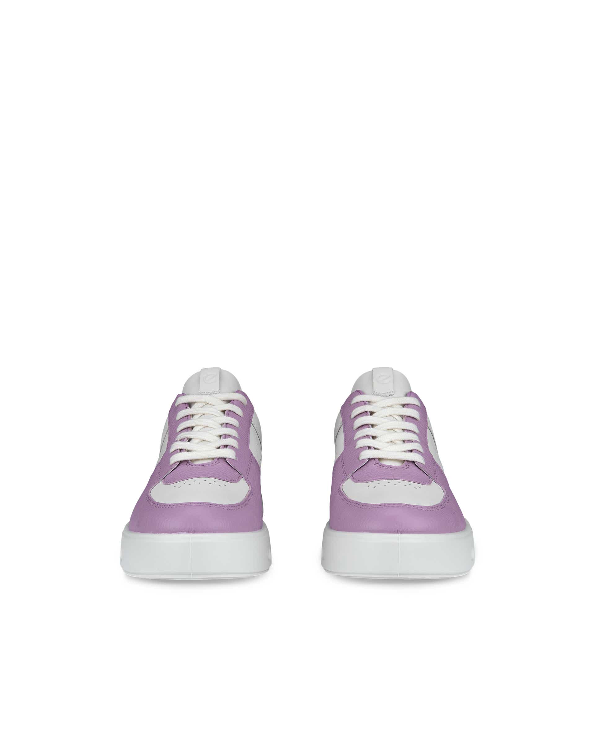 Women's ECCO® Street 720 Leather Gore-Tex Sneaker - Purple - Front pair