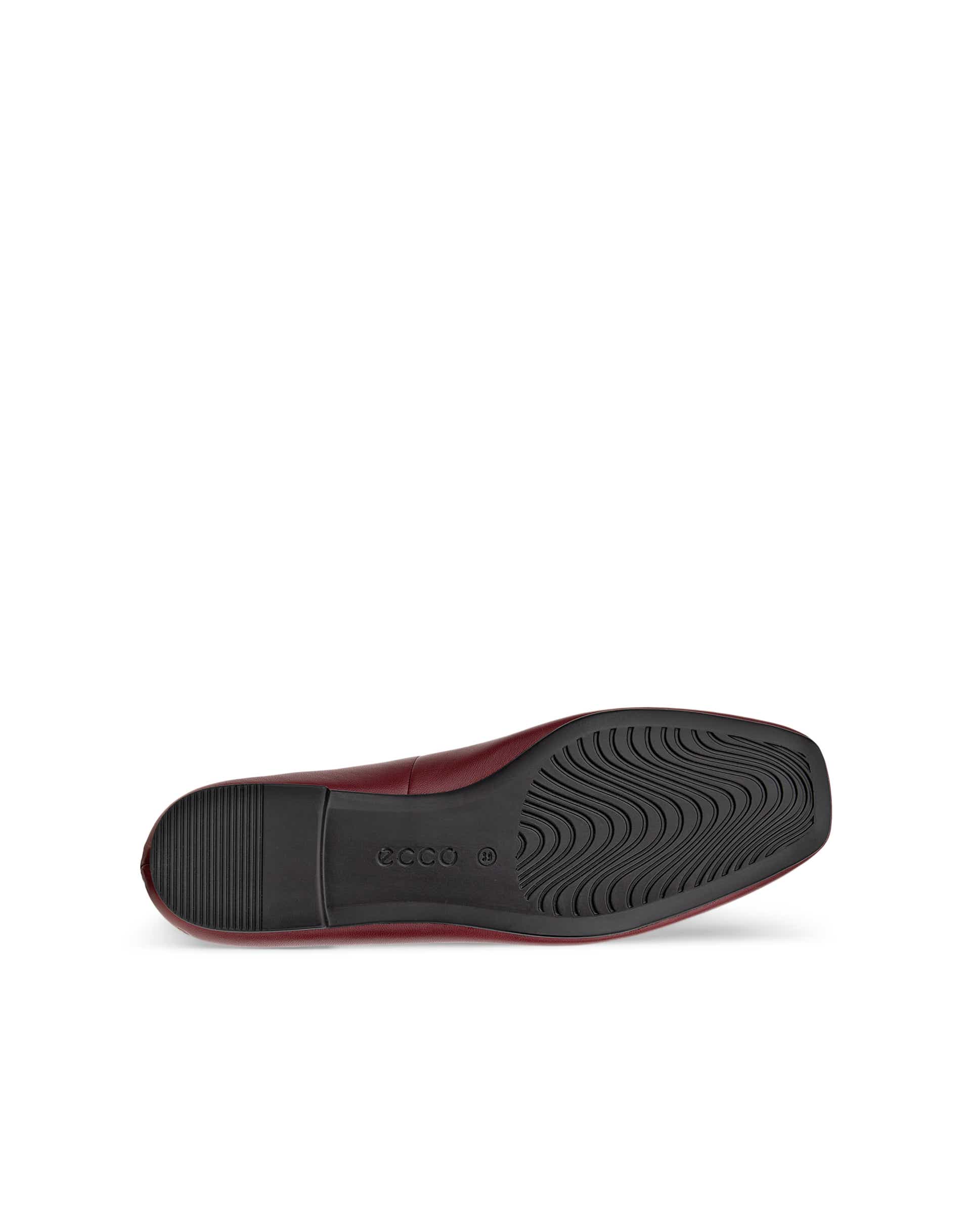 ECCO® MARGOT ženske kožne balerinke - Crvena - Sole
