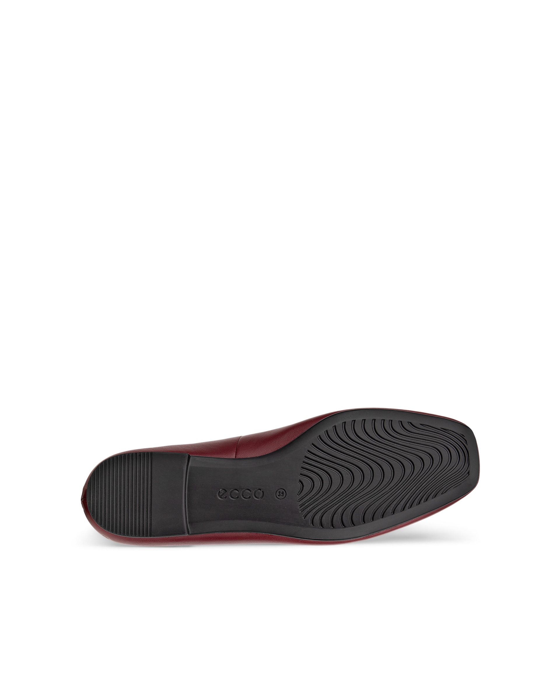 ECCO® MARGOT ženske kožne balerinke - Crvena - Sole