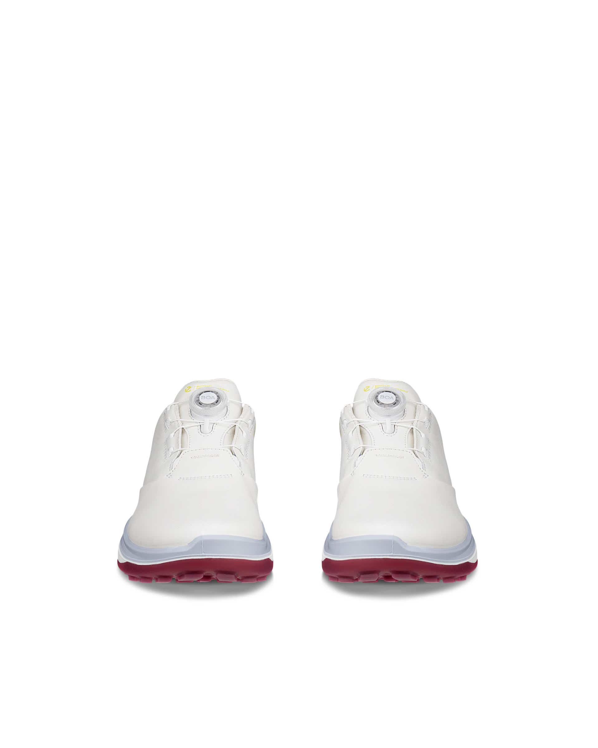 ECCO GOLF LT1 BOA WOMEN ウィメンズ レザーウォータープルーフゴルフシューズ - ホワイト - Front pair