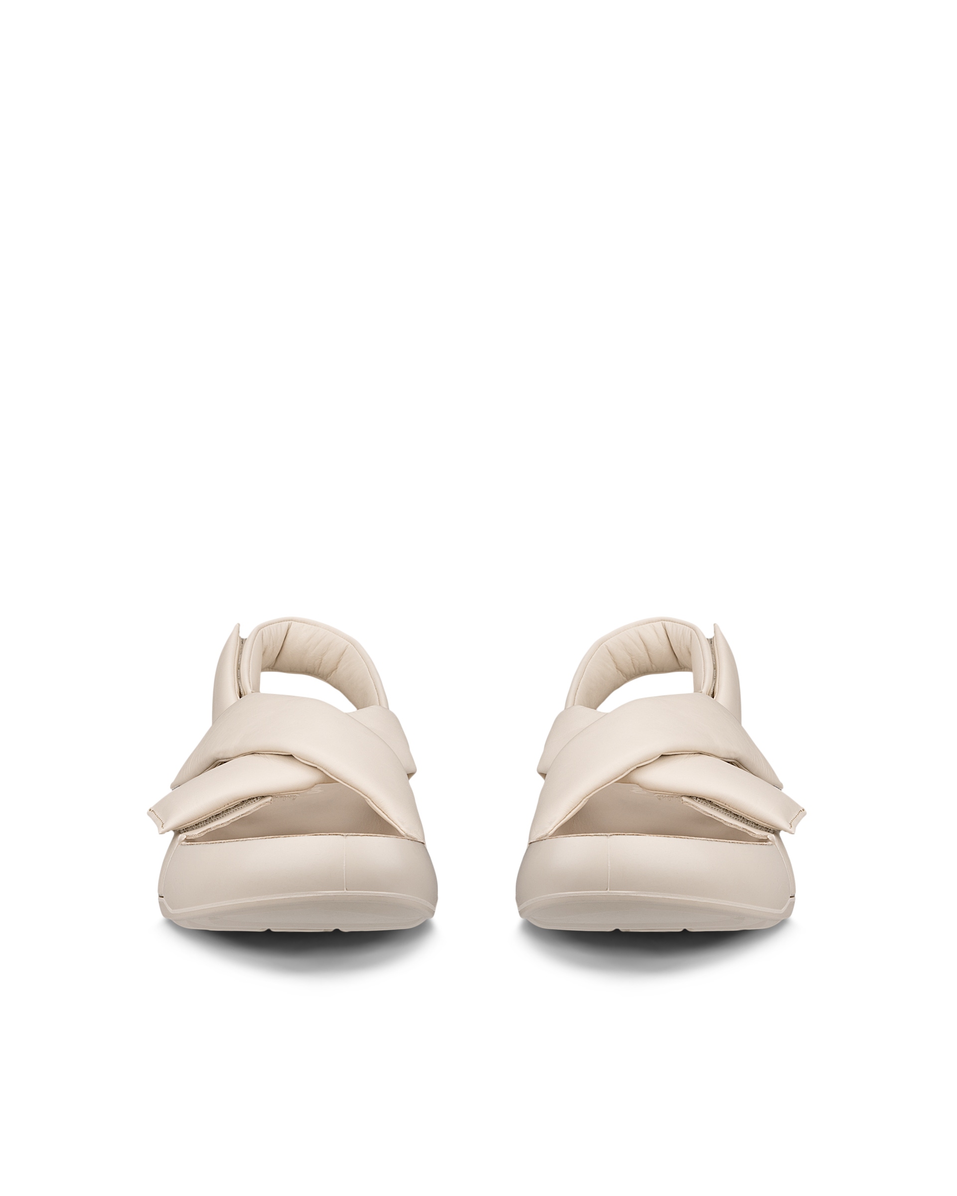 Dámské kožené sandály ECCO® Cozmo PF - Béžová - Front pair