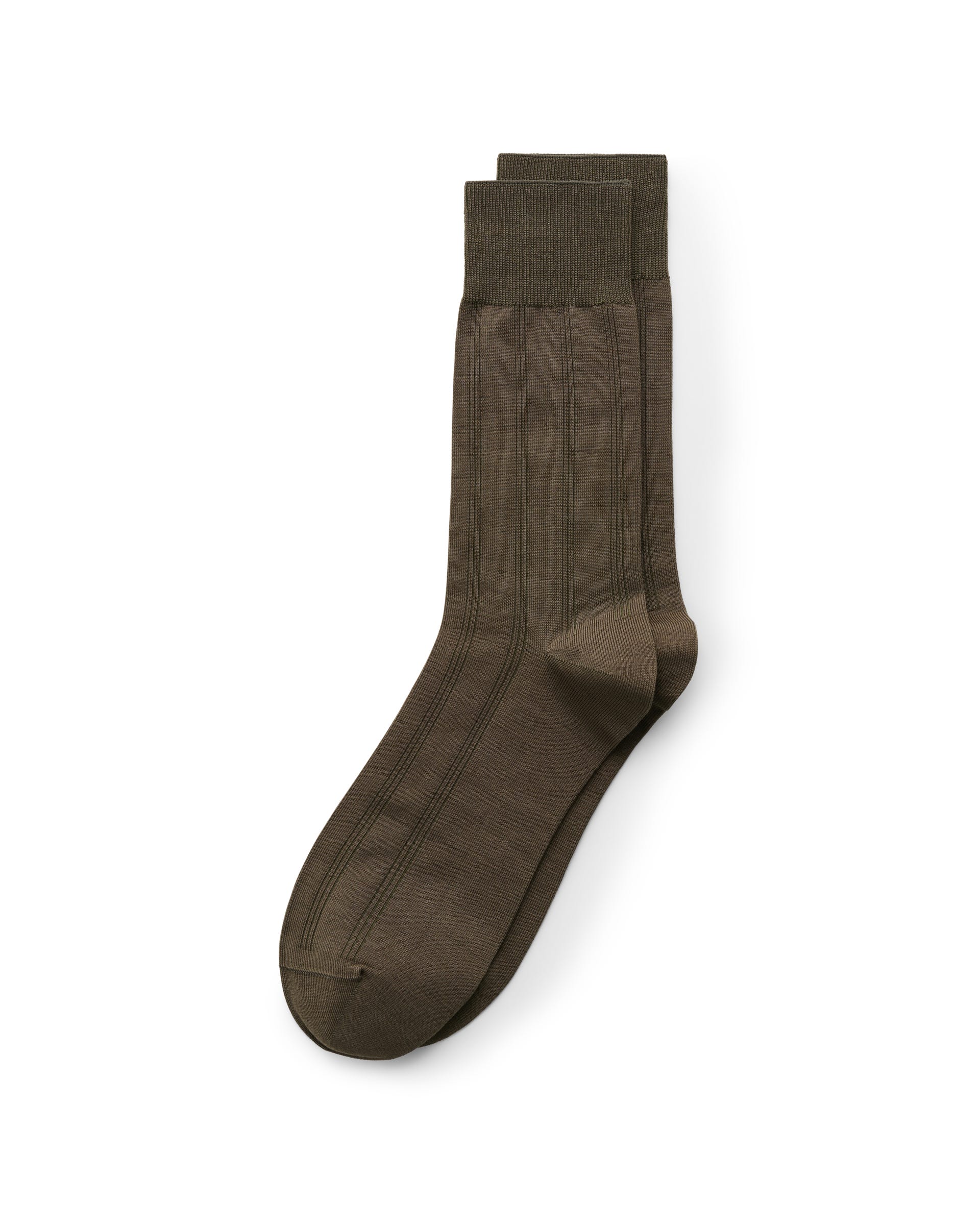 Pánske rebrované stredné ponožky ECCO® CLASSIC MEN RIBBED MID CUT - Zelená - Main