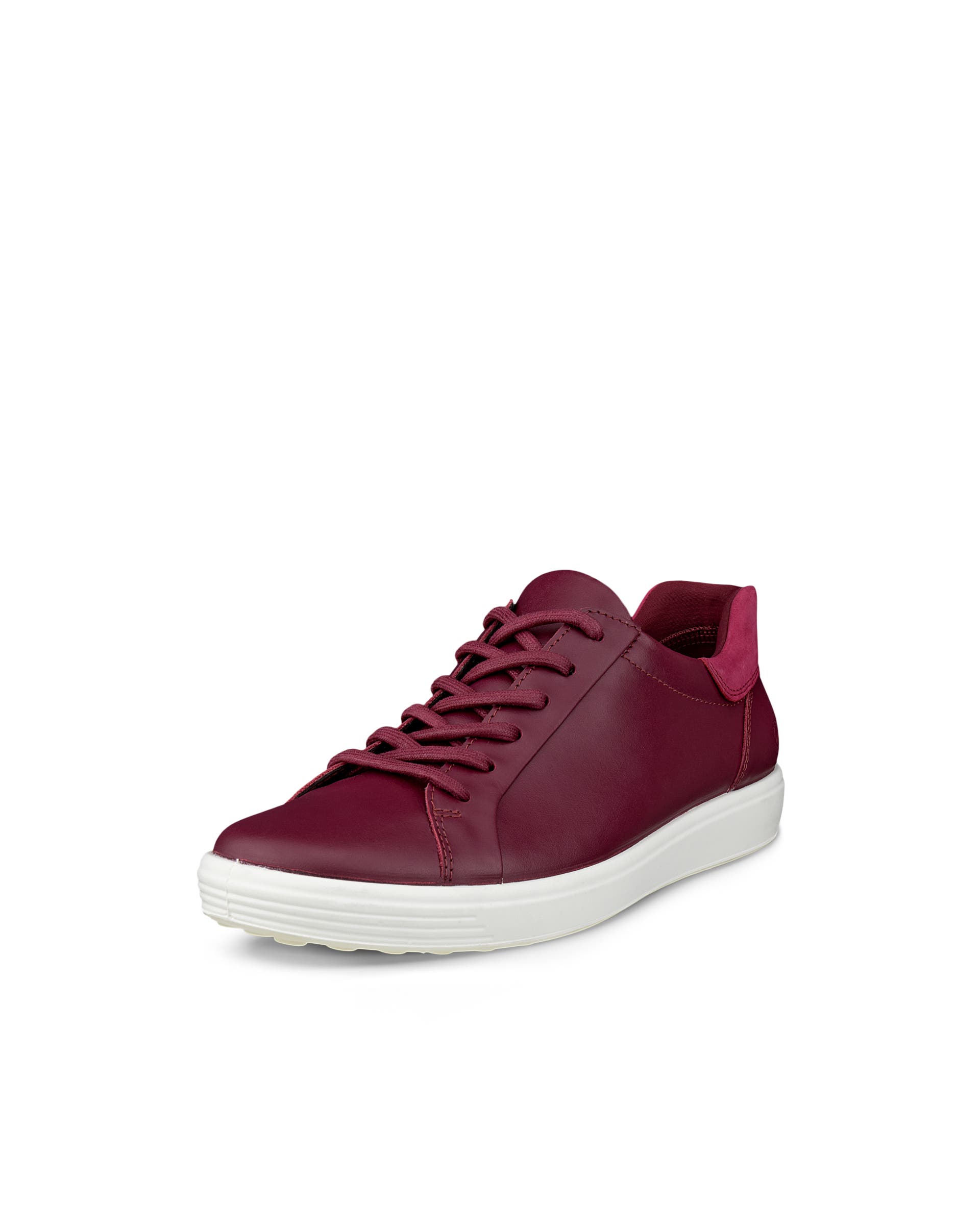 ECCO® SOFT 7 Damen Ledersneaker - Rot - Main