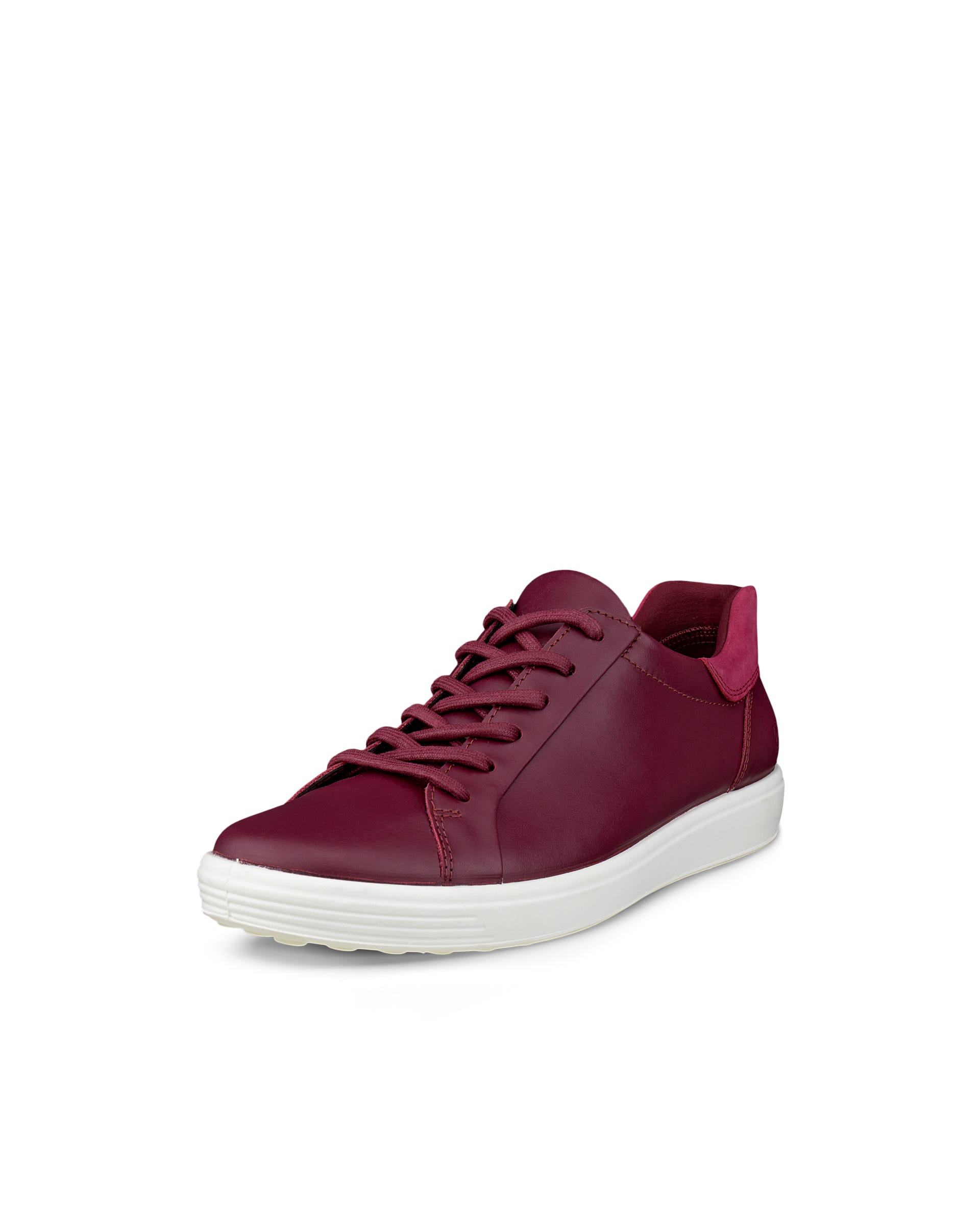 ECCO® SOFT 7 Damen Ledersneaker - Rot - Main