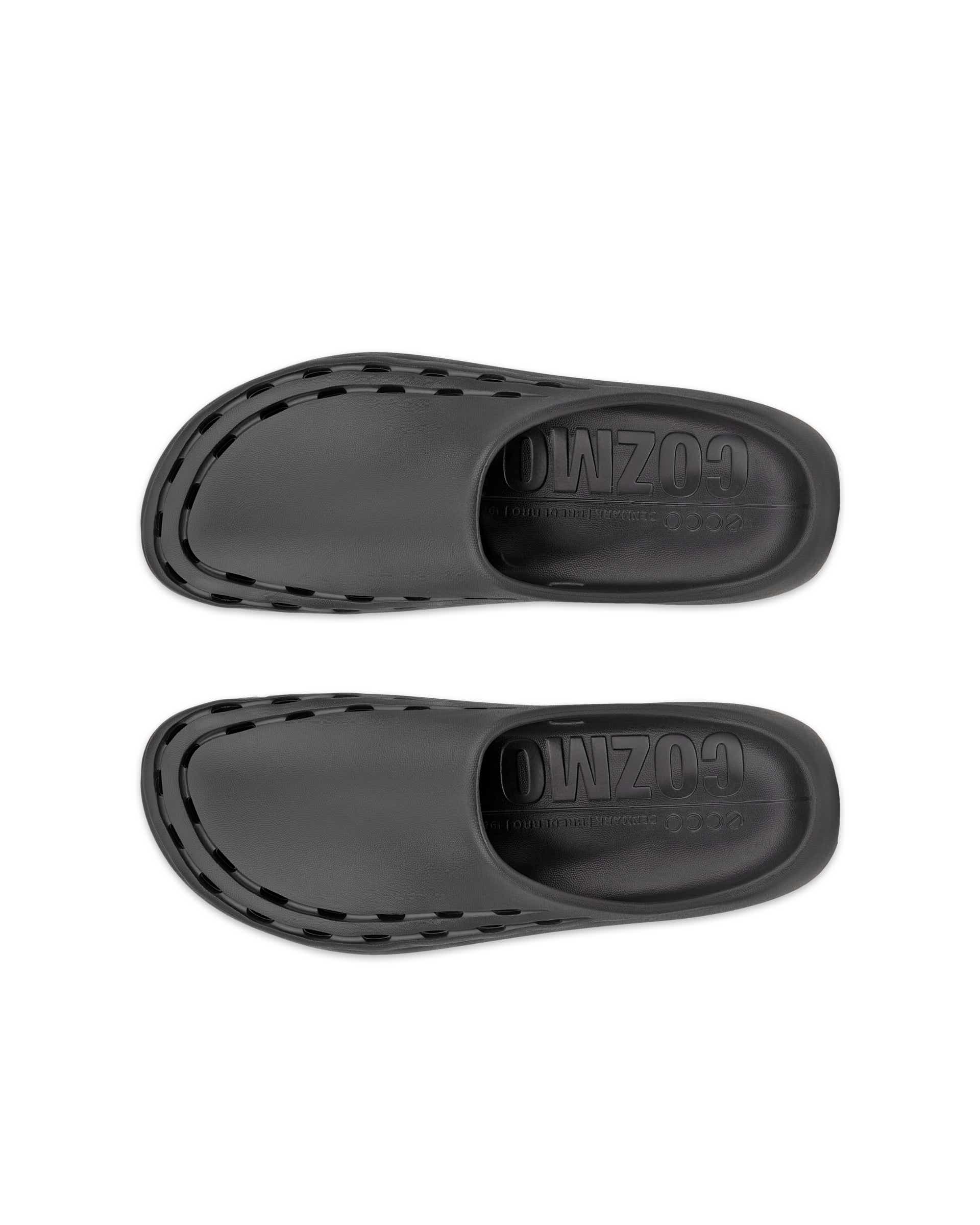 Unisex ECCO® Cozmo Slide Slider - Black - Top left pair