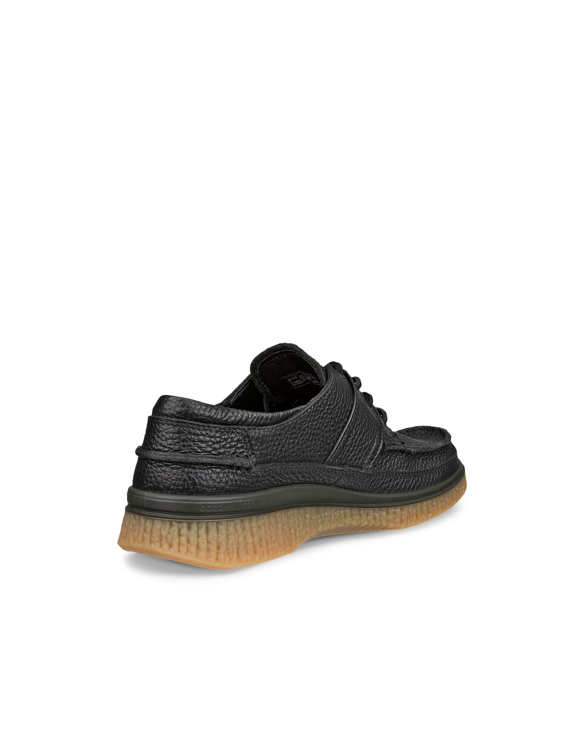 Męskie skórzane buty z ozdobnym szwem ECCO® WALKER 3.0 - Czarny - Back